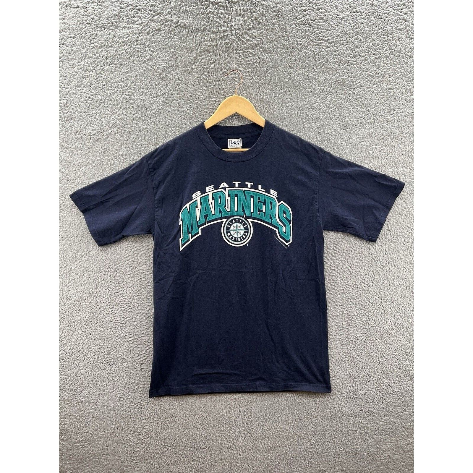 Lee Sport Seattle Mariners 2001 Dark Blue T-Shirt Size Large