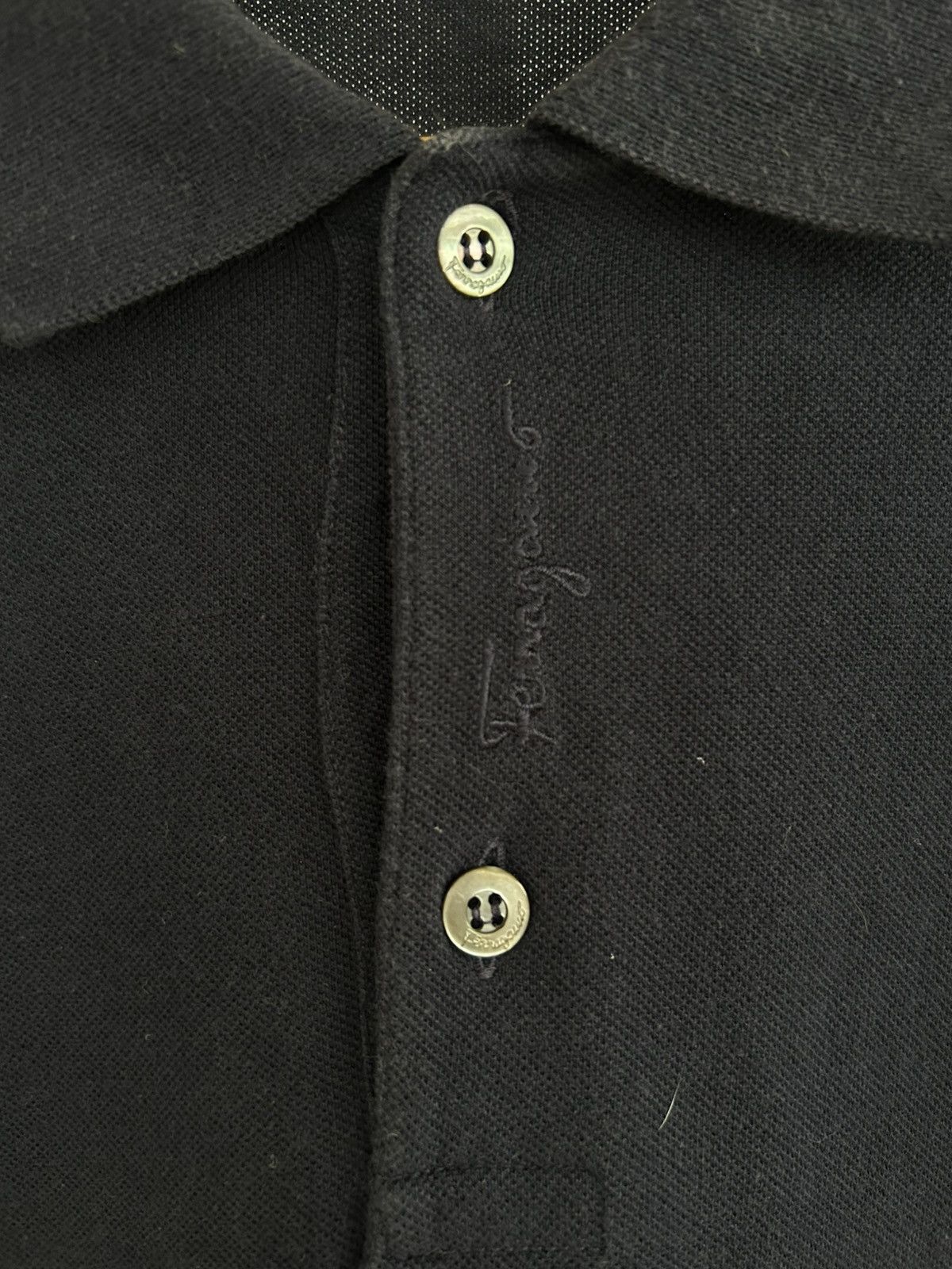 Salvatore Ferragamo Salvatore Ferragamo Vintage Polo Blue Tee Size US L / EU 52-54 / 3 - 4 Thumbnail