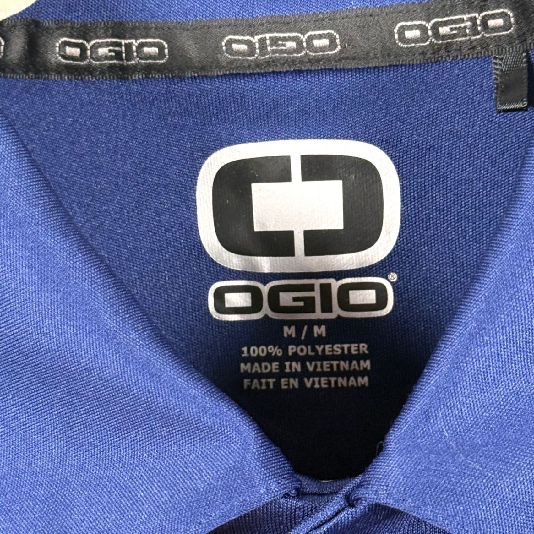 Vintage OGIO Gauge Polo M Shirt Navy Blue Short Sleeve OG104 Performance Golf Sporty EUC Mens Medium Size US M / EU 48-50 / 2 - 4 Thumbnail