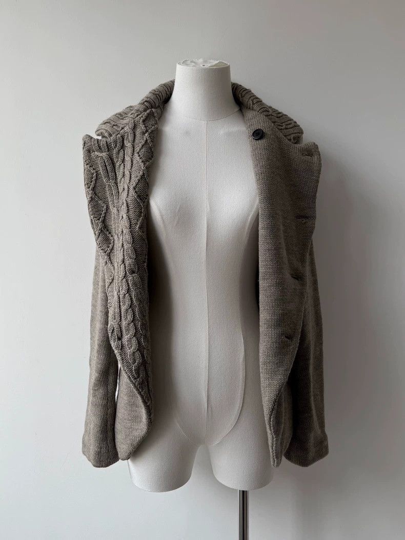 Yohji Yamamoto Yohji Yamamoto Yohji Yamamoto Wool Jacket with Unique Desi Size US XXS / EU 40 - 7 Thumbnail