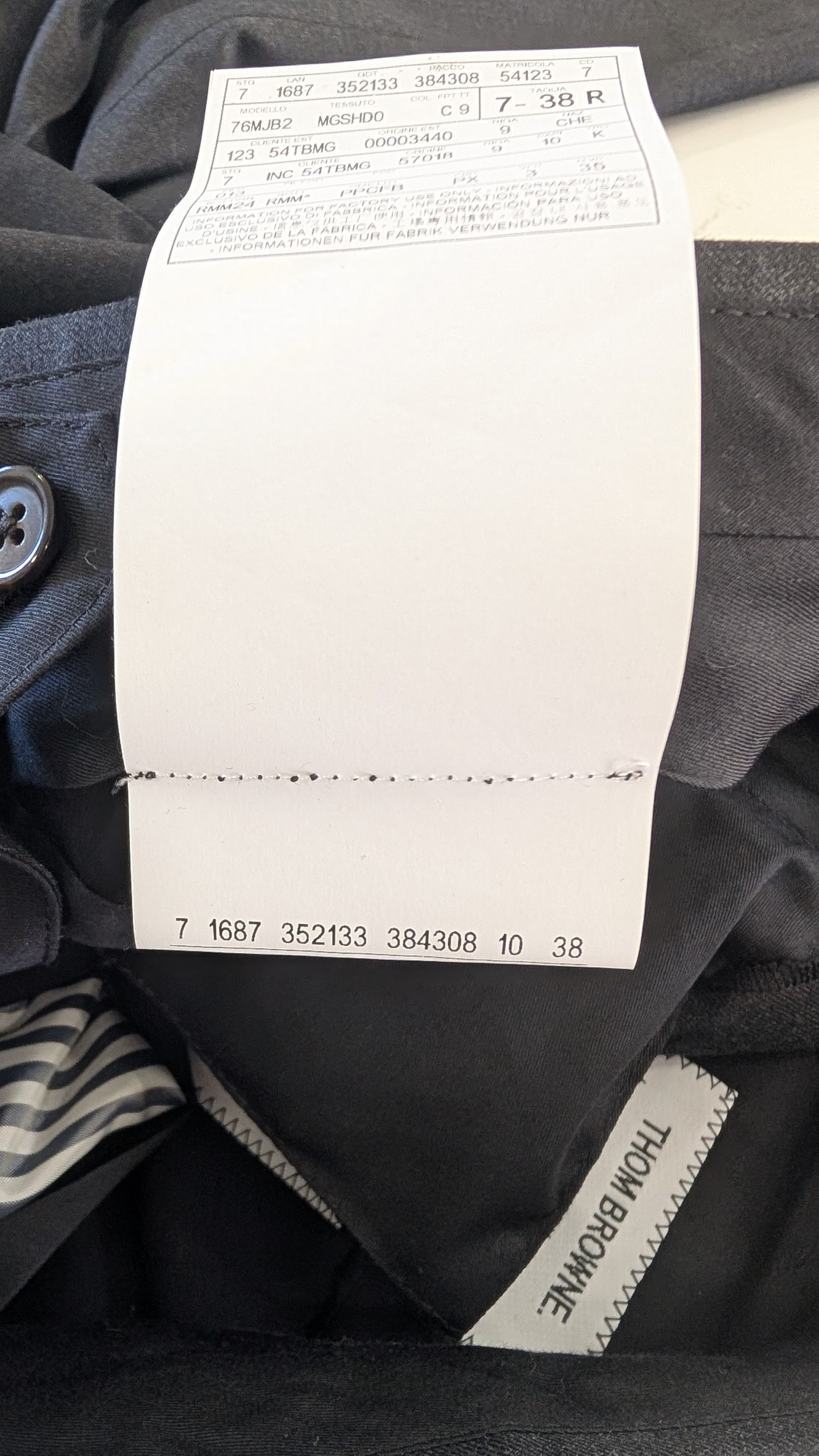 Thom Browne Thom Browne New York Charcoal Wool Master Garment Size 38 Size 27" / US 4 / IT 40 - 12 Thumbnail