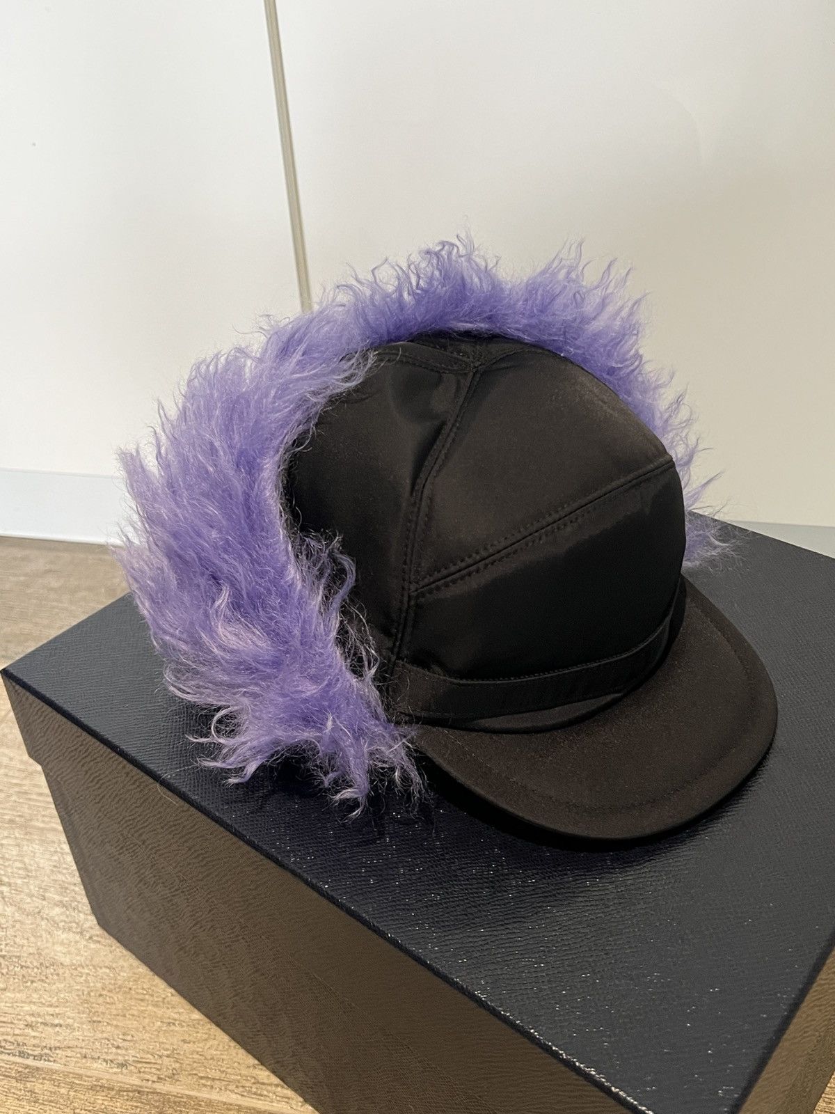 Prada Prada Runway AW2019 Faux Fur Trapper Hat Size ONE SIZE - 2 Thumbnail