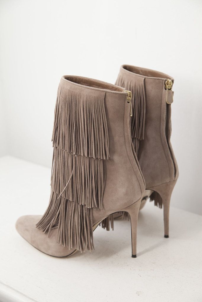 Paul Andrew Taos suede fringe boots Size US 8.5 / IT 38.5 - 5 Thumbnail
