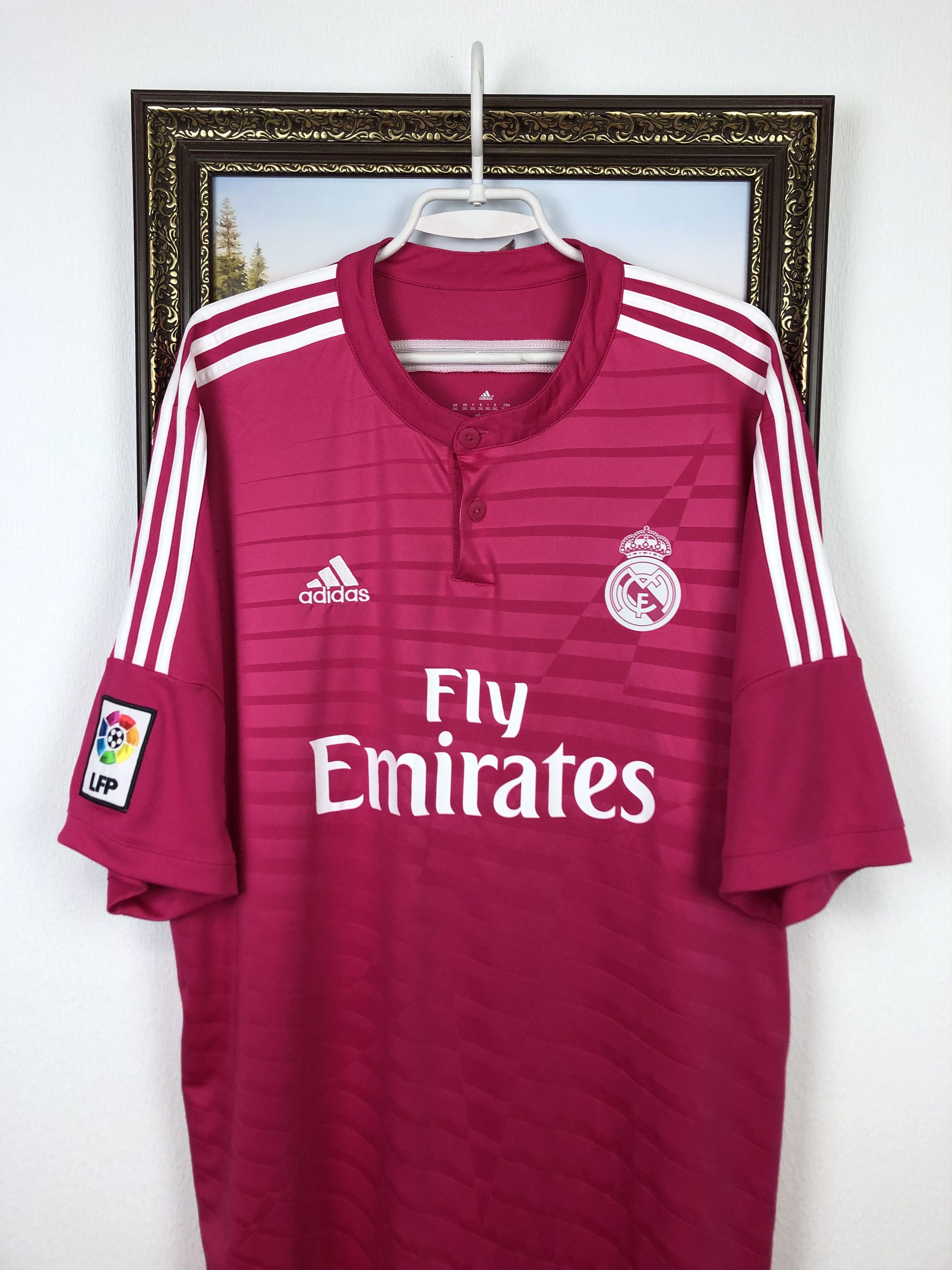 Adidas Real Madrid football shirt 2014 Soccer Adidas Jersey Tee Size US XXL / EU 58 / 5 - 2 Thumbnail