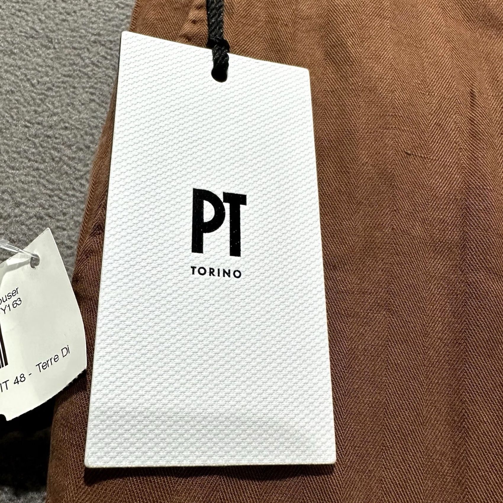 PT Torino NWT PT Torino Pants Mens IT 48 Slim Orange Linen Trouser Slim Chino Flat Front 32 Inseam 34.5" Rise 9" Cotton Linen Solid 34" Auto Size US 32 / EU 48 - 7 Thumbnail
