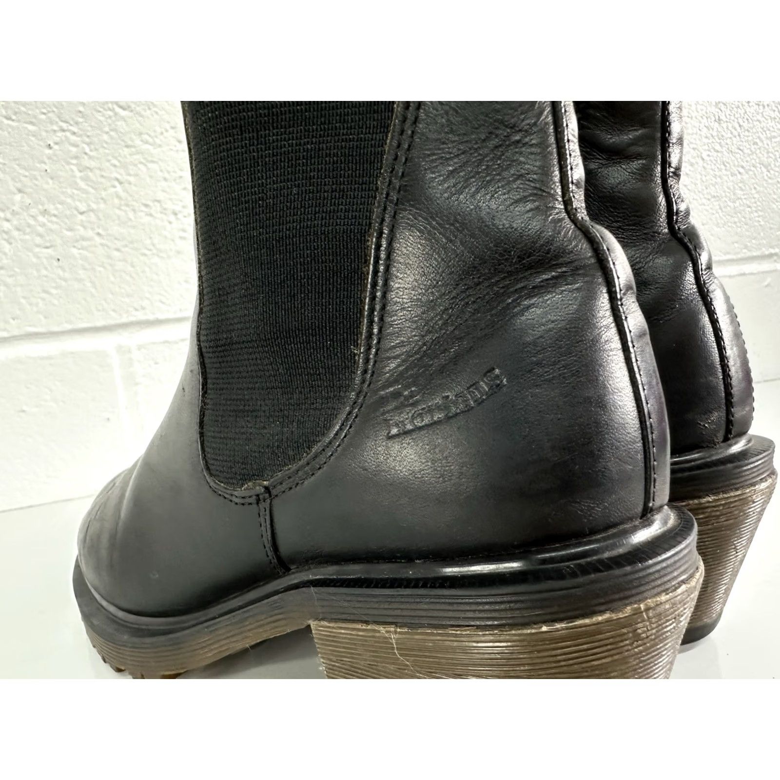 Dr. Martens VINTAGE Dr Martens Spence Pull On Bootie Boots Leather Black Womens UK 5 US 7 Size US 7 / IT 37 - 6 Thumbnail