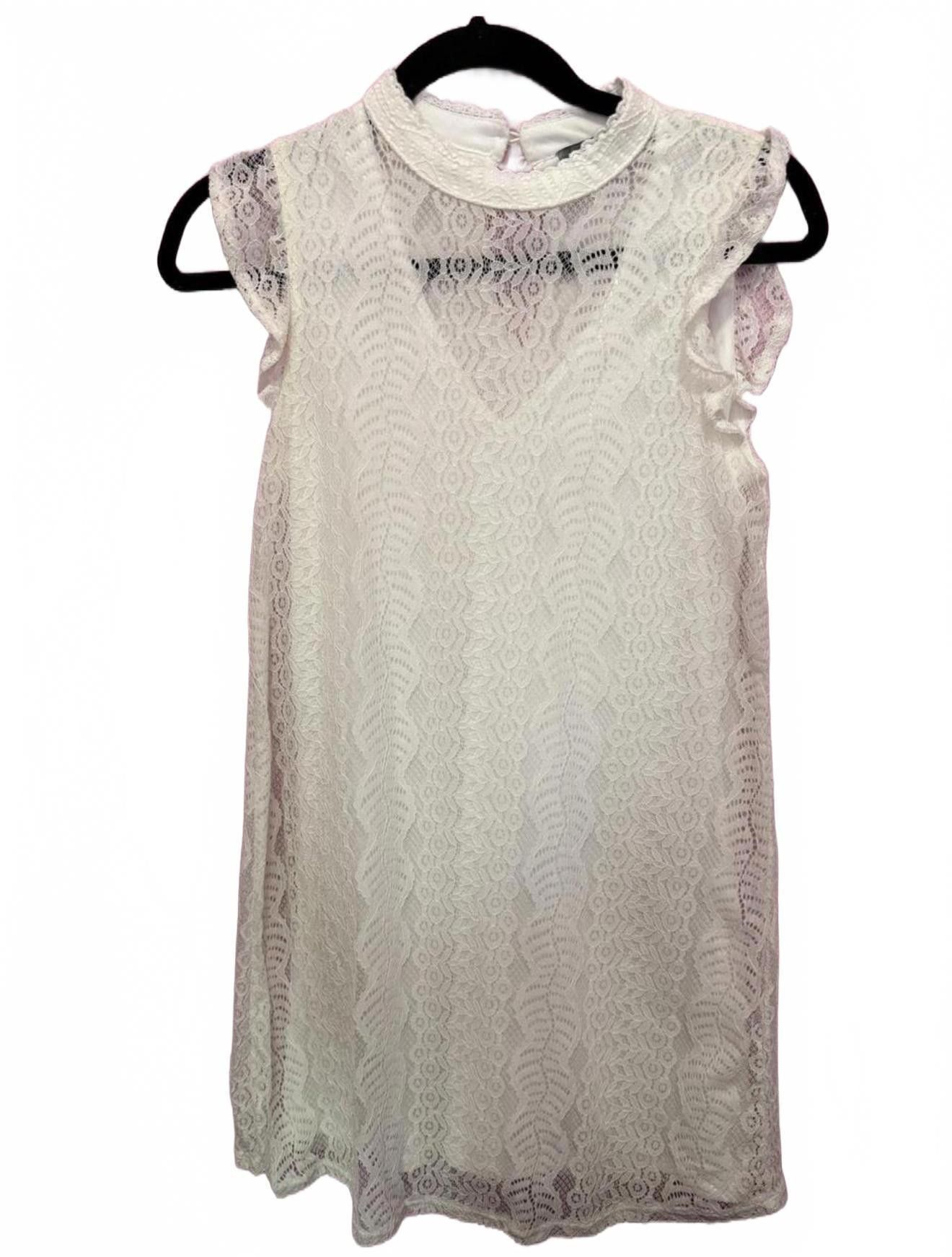Designer White Delicate Lace Dress - Elegant Summer Look Size S / US 4 / IT 40 - 1 Thumbnail