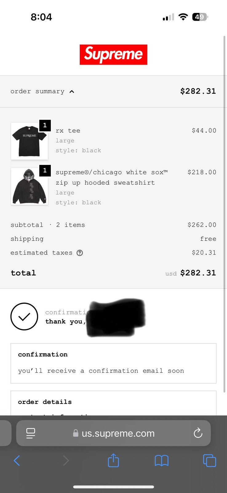 Supreme Supreme Rx tee Size US L / EU 52-54 / 3 - 2 Thumbnail