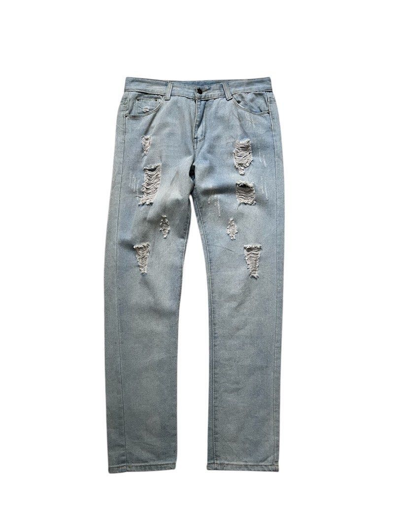 Japanese Brand Japanese Brand Distressed Rock Fashion Denim Pant Size US 30 / EU 46 - 1 Thumbnail