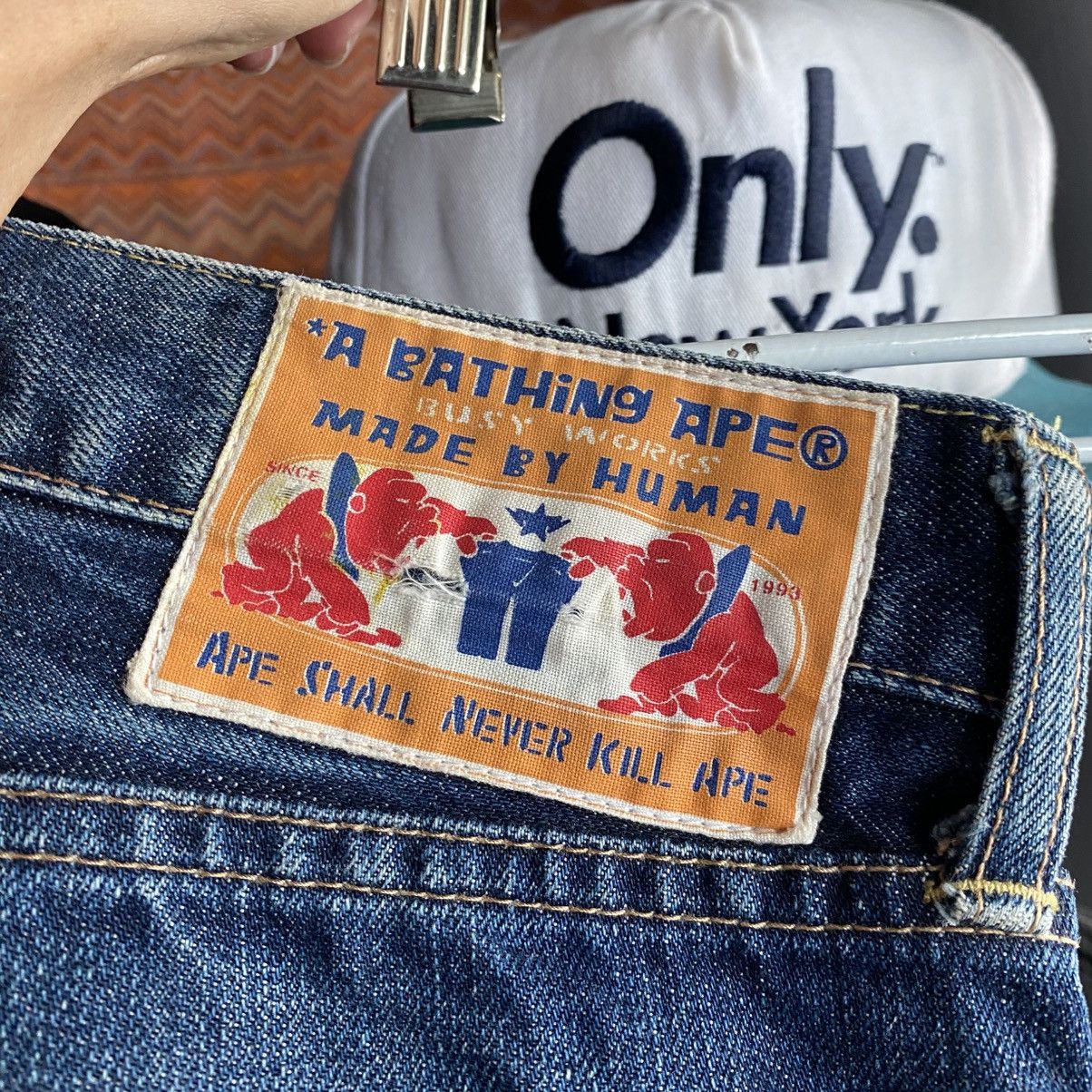 Bape Bape head crown jeans custom made boro sashiko Size US 38 / EU 54 - 18 Thumbnail