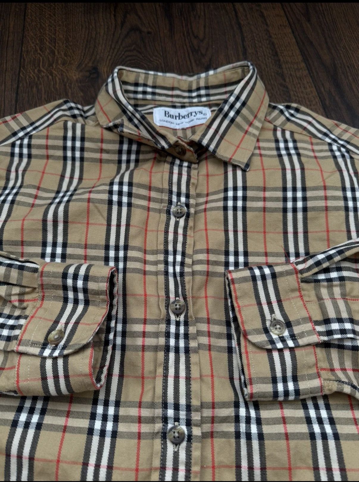 Burberry Vintage 90s Burberrys Nova Check Shirt Size US S / EU 44-46 / 1 - 8 Thumbnail