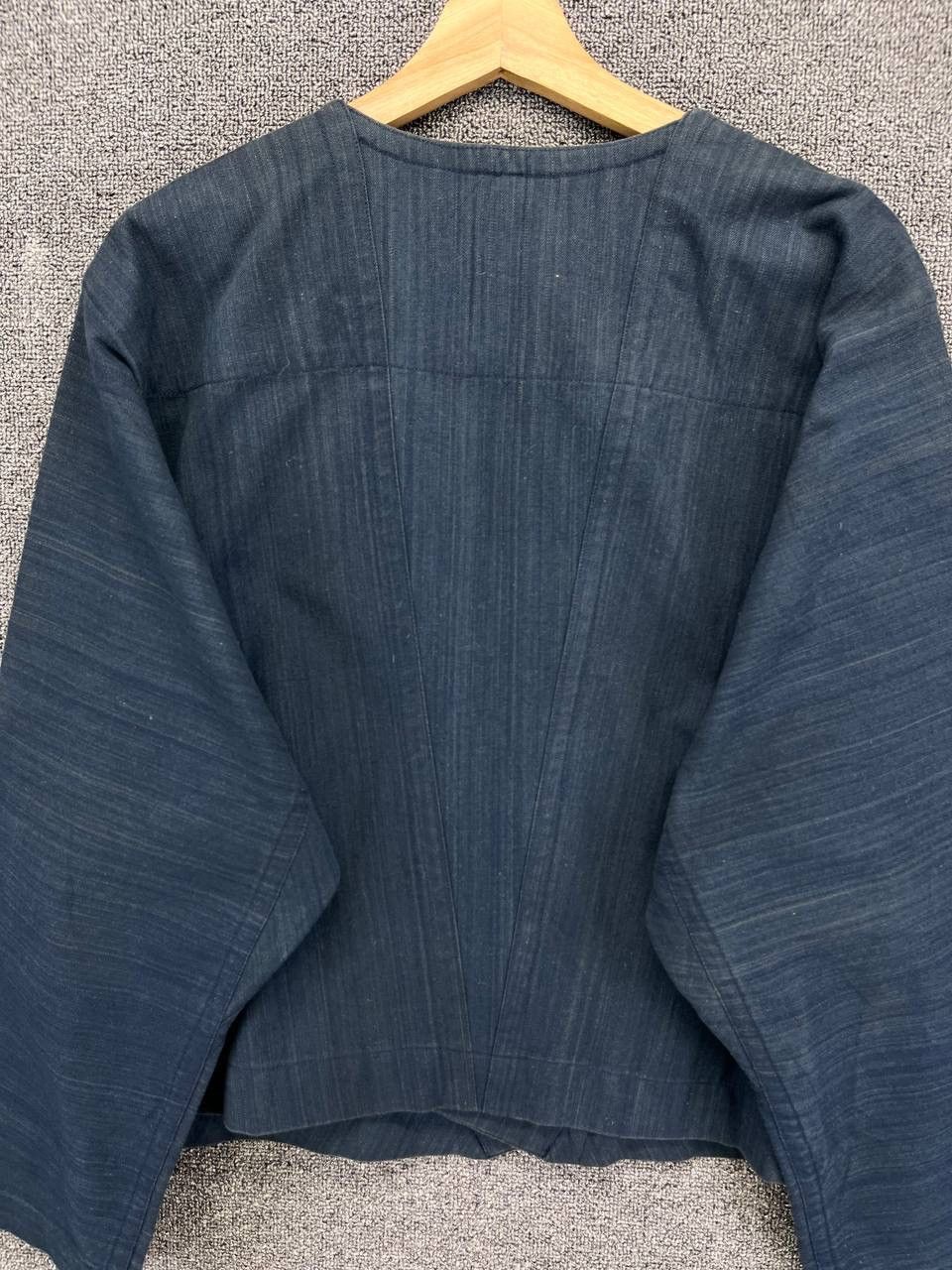 Issey Miyake Vintage Issey Miyake Plantation Cardigan Rare Denim Jacket Size M / US 6-8 / IT 42-44 - 9 Thumbnail