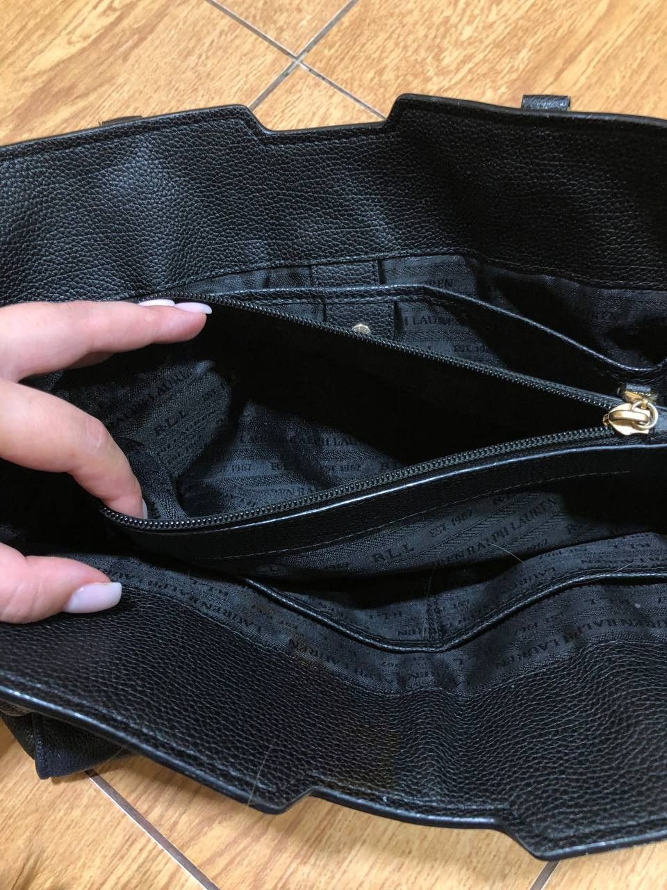 Lauren Ralph Lauren Vintage Handle Bag Y2K Lauren Ralph Lauren Logo Size ONE SIZE - 13 Thumbnail