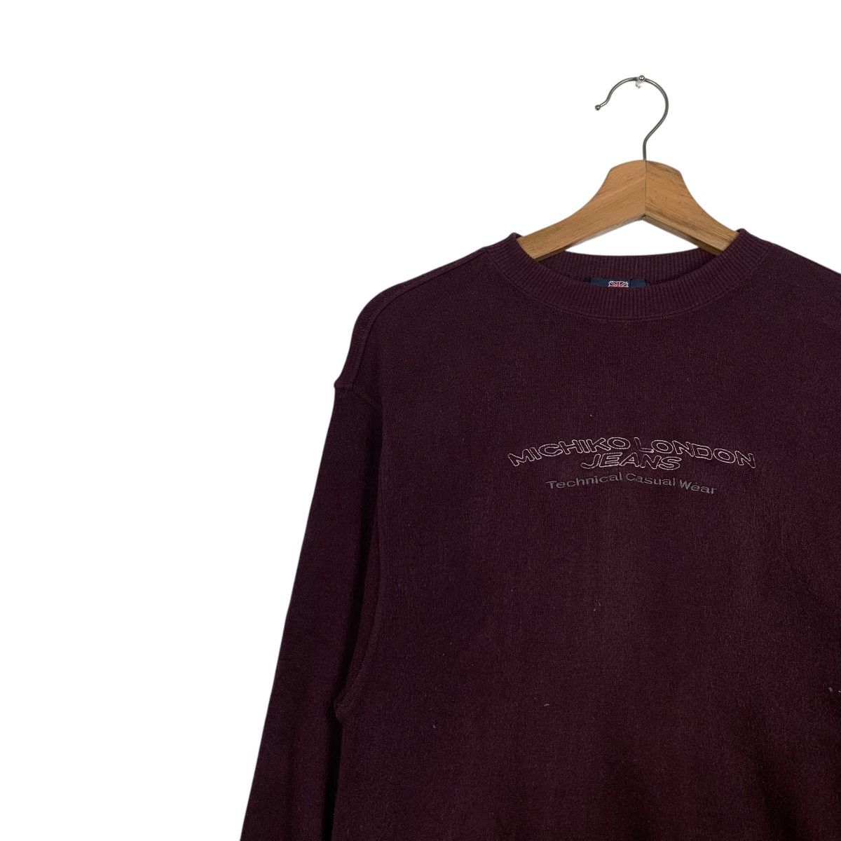 Michiko Koshino London MICHIKO LONDON Technical Wear Maroon Sweatshirt #2422-C108 Size US M / EU 48-50 / 2 - 6 Thumbnail