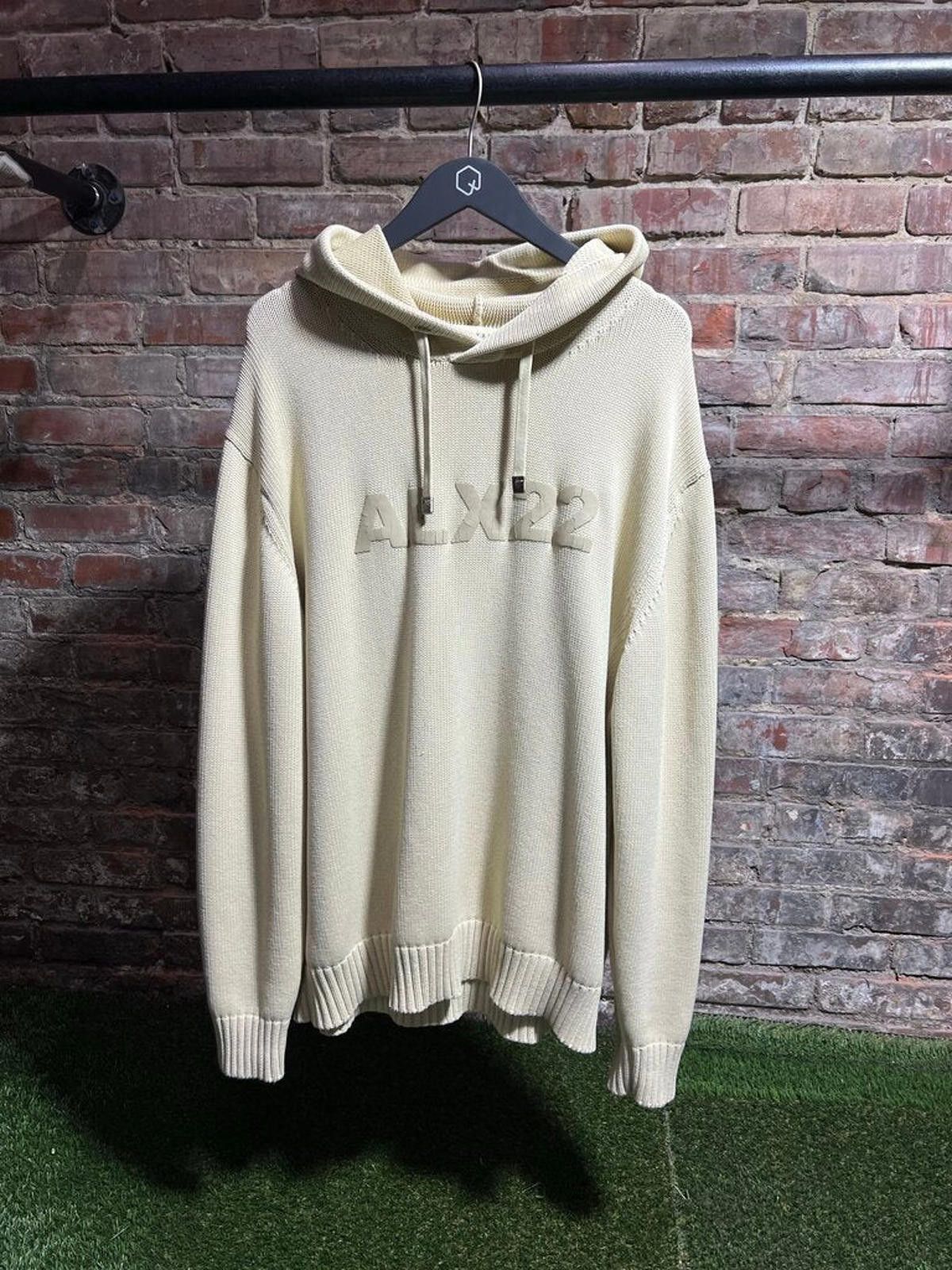 Alyx Alyx 22 Knitted Hoodie Cream Sz. L Size US L / EU 52-54 / 3 - 1 Thumbnail