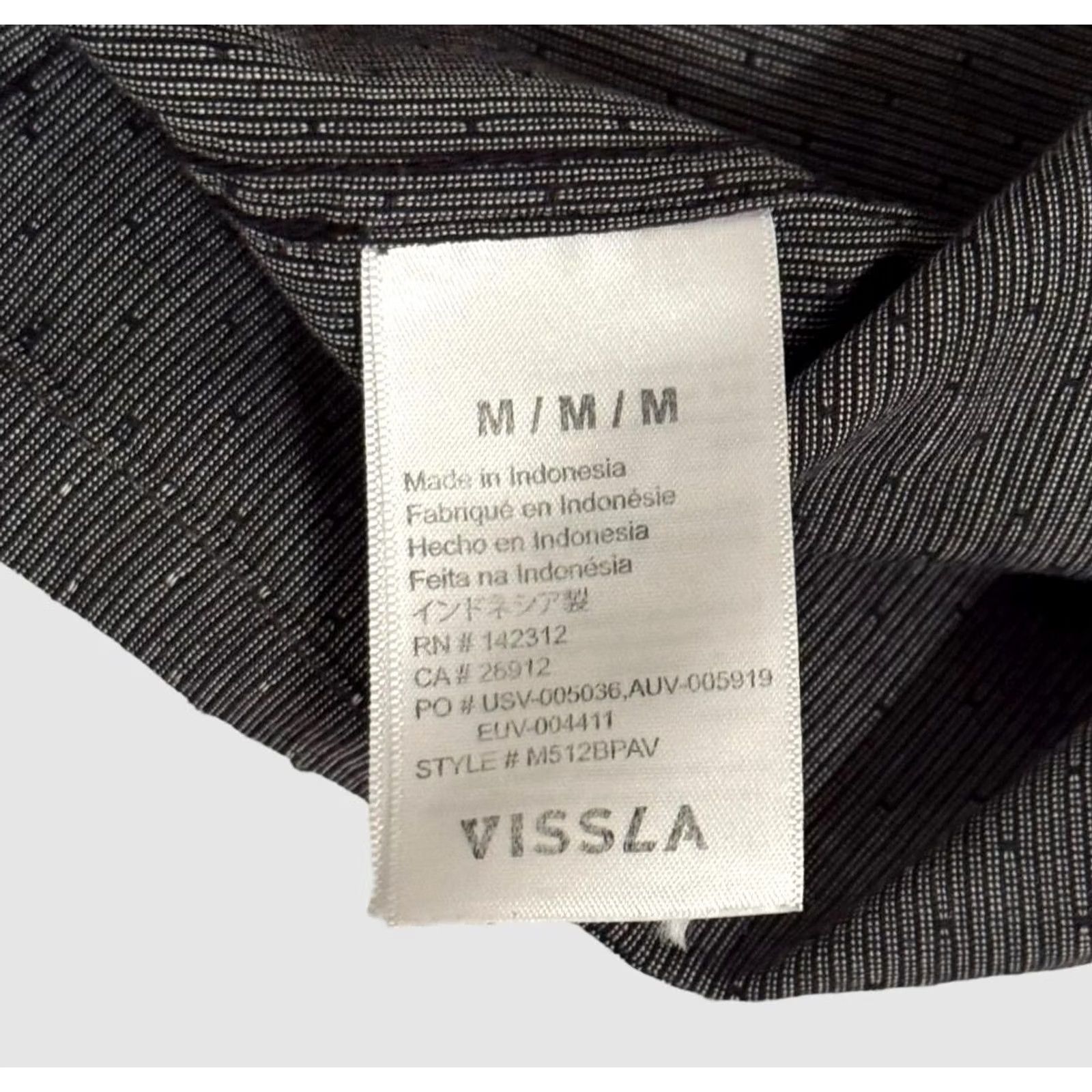Vissla Vissla Button Up Shirt Mens Medium Long Sleeve Textured Pocket Casual Gray M512BPAV Size US M / EU 48-50 / 2 - 7 Thumbnail