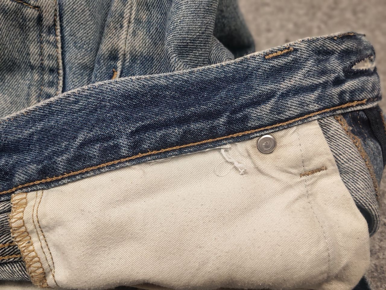 Carhartt Vintage 90's Carhartt USA Style Blue Faded Denim Jeans Size US 32 / EU 48 - 17 Thumbnail