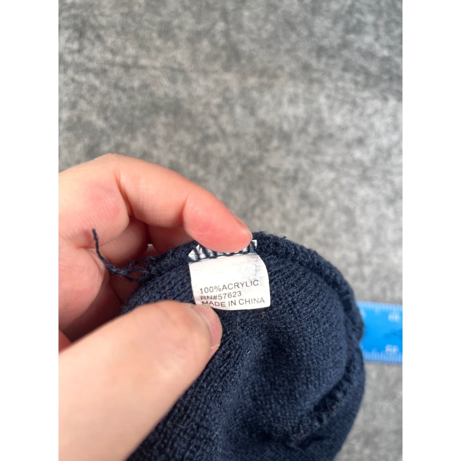 Vintage Beanie Toque Adult One Size Navy Blue Knit 100% Acrylic Winter Snow Ski Unbranded Unisex Adults Beanie Navy Blue Knit 100% Acrylic Winter Ski Size ONE SIZE - 6 Thumbnail