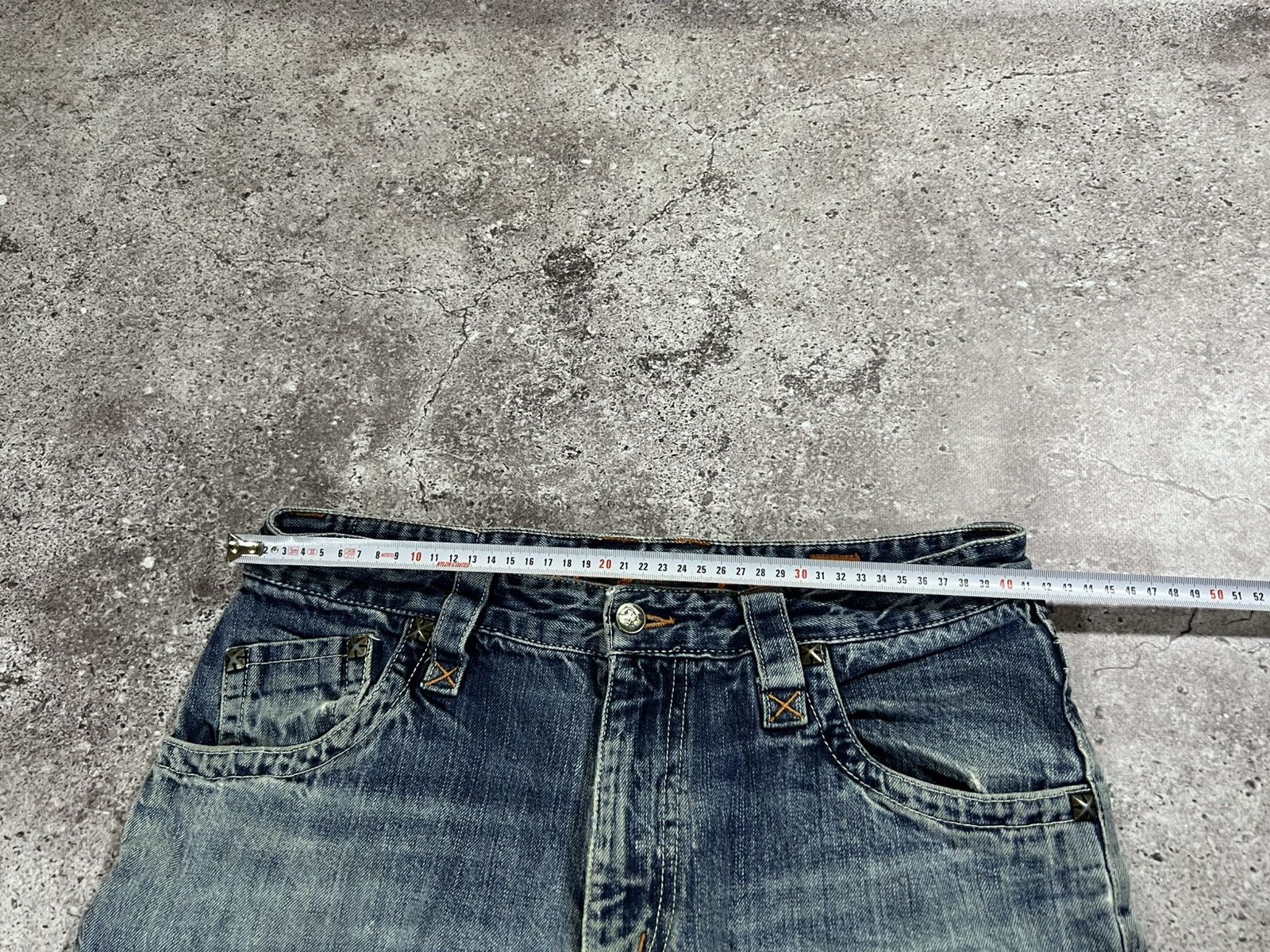 Flagstuff Vintage Choppers Style Y2K distressed faded pants Denim Size US 34 / EU 50 - 10 Thumbnail