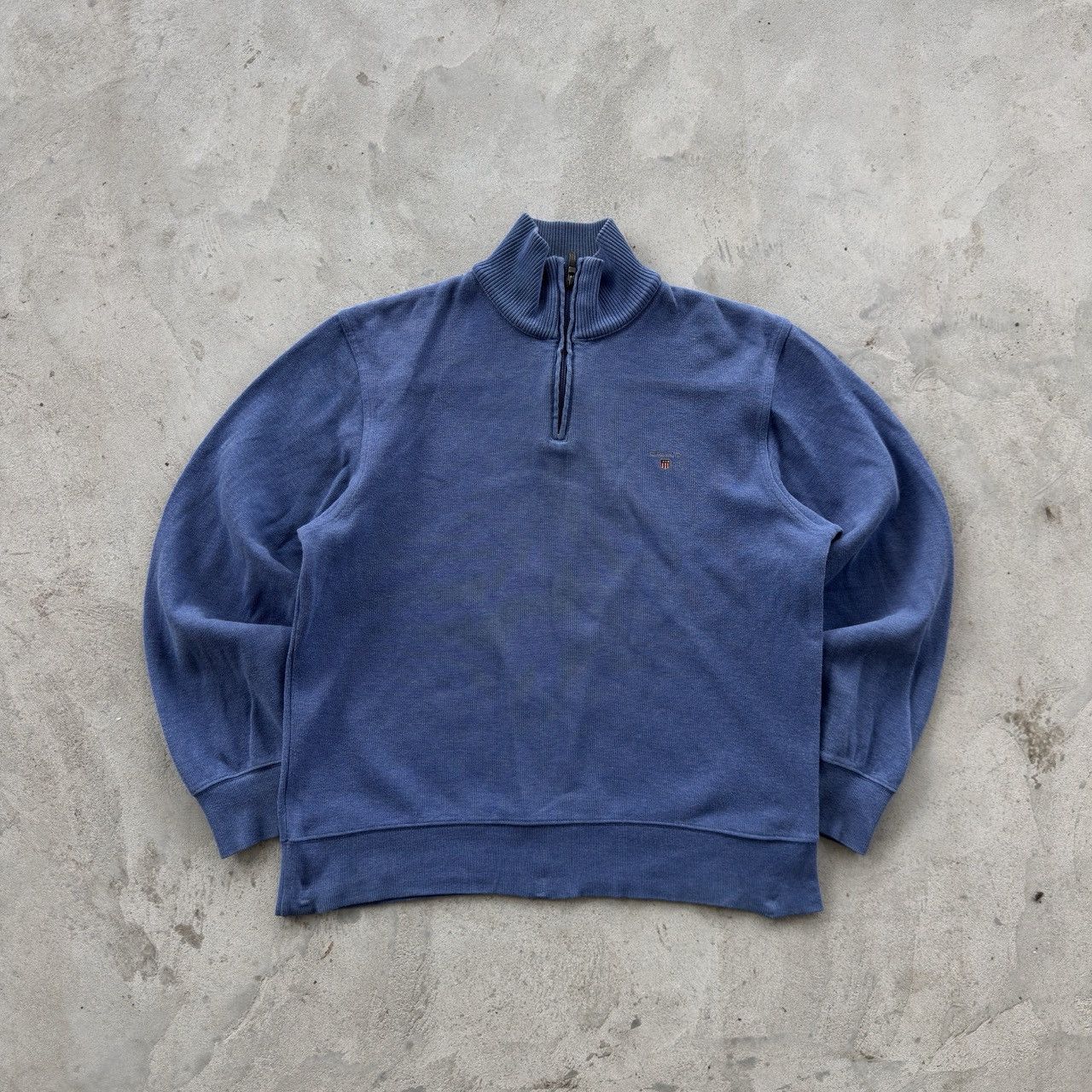 Gant Gant Blue Half Zip Pullover Sweater Cotton Knit Large Size US L / EU 52-54 / 3 - 1 Thumbnail