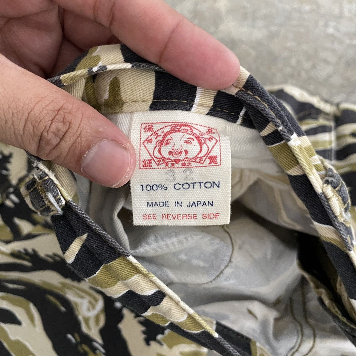 Evisu 2000’s Evisu Japan Camo Tiger Stripe Baggy Cargo Pants Size US 32 / EU 48 - 20 Thumbnail