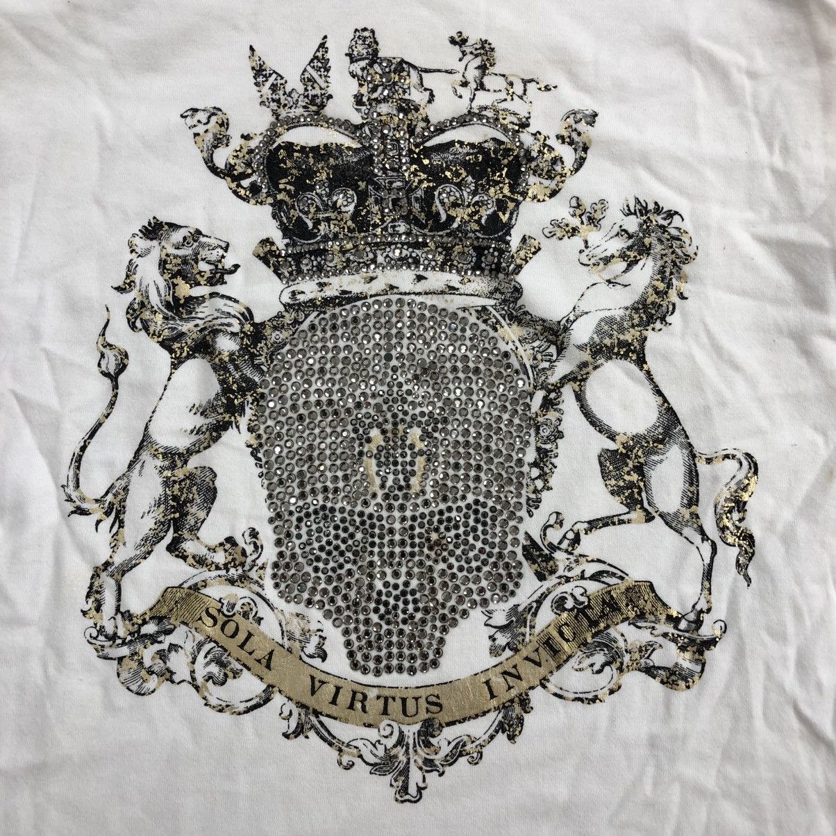 If Six Was Nine × Japanese Brand × Le Grande Bleu (L.G.B.) 2000s Lagust Skulls Cross Poem Goa LGB Studded Longsleeve Size US M / EU 48-50 / 2 - 3 Thumbnail