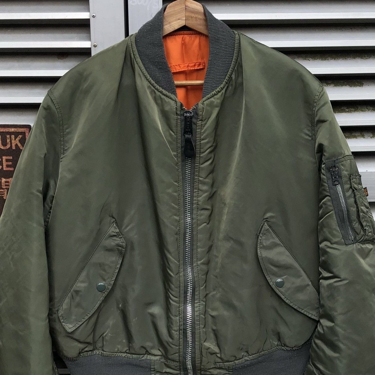Alpha Industries VTG Alpha Industries Flyer’s Intermediate Ma-1 Bomber Jacket Size US L / EU 52-54 / 3 - 3 Thumbnail