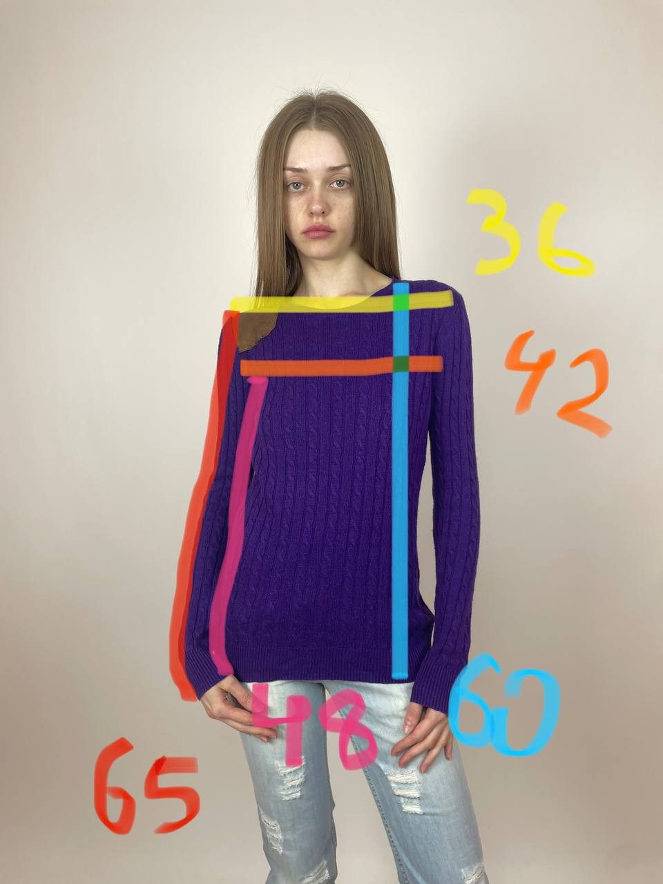 Polo Ralph Lauren Polo Ralph Lauren Sweater Knit Pullover Long Sleeve purple Size S / US 4 / IT 40 - 2 Thumbnail