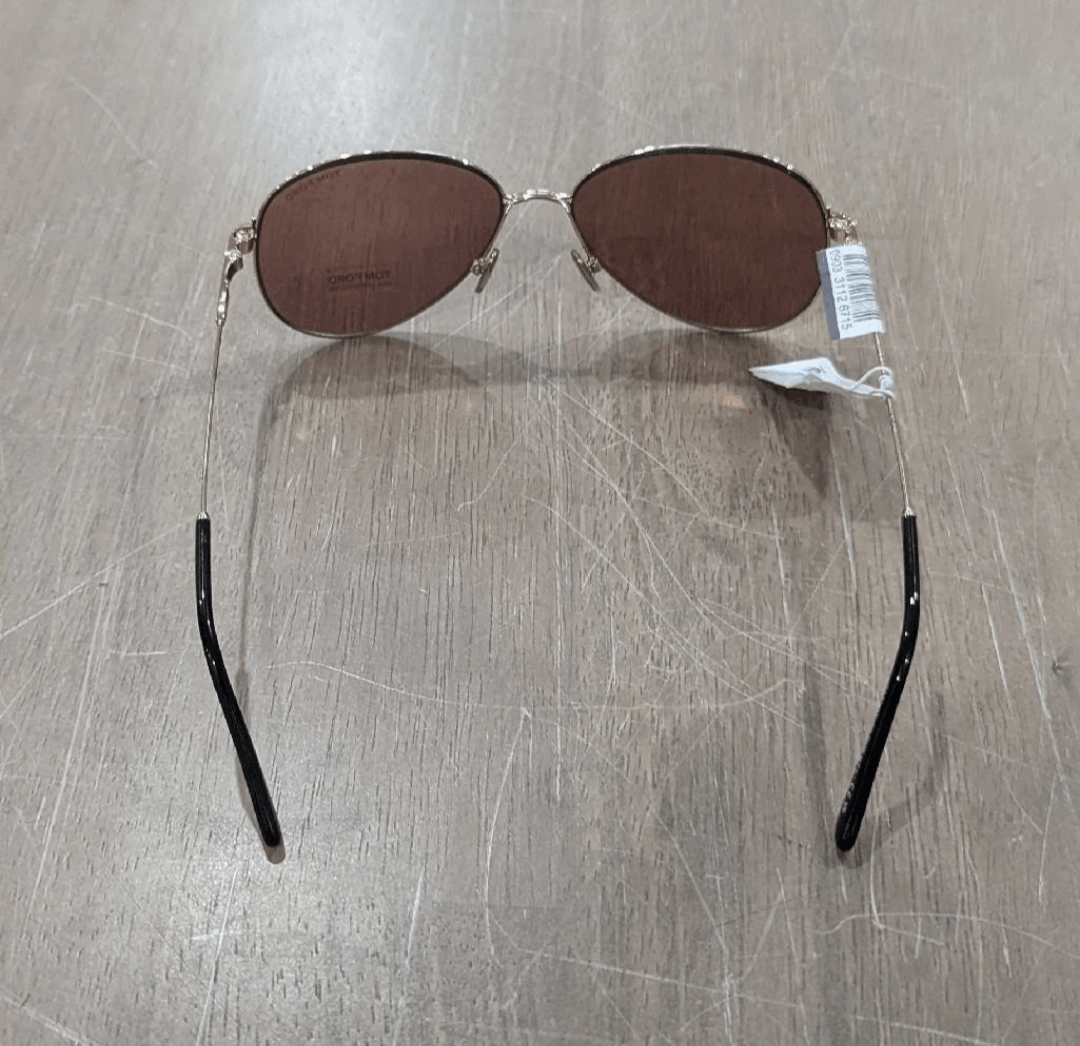 Tom Ford Tom Ford 59mm Pilot Sunglasses Gold/Brown Size ONE SIZE - 4 Thumbnail