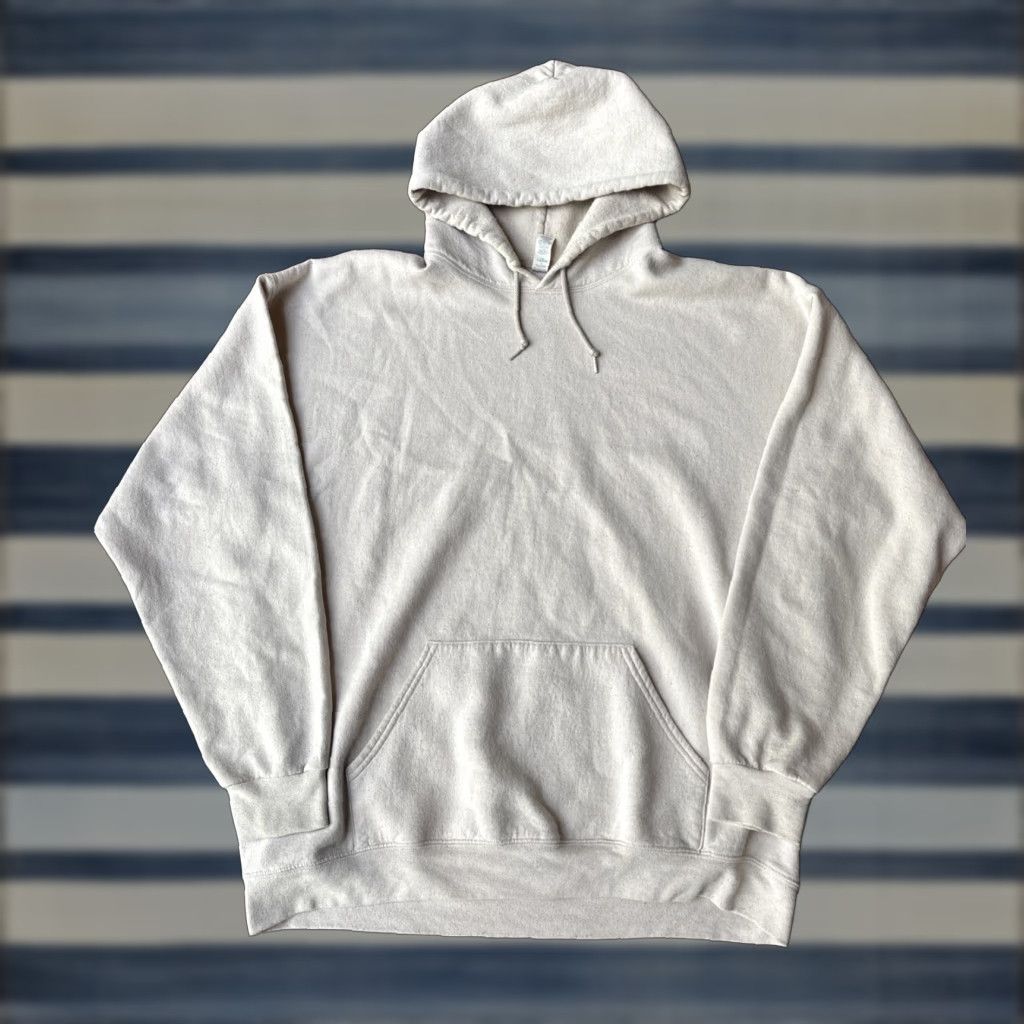 Jerzees VINTAGE Jerzees Hoodie Beige XL Men Pullover Grunge 90s Size US XL / EU 56 / 4 - 1 Thumbnail