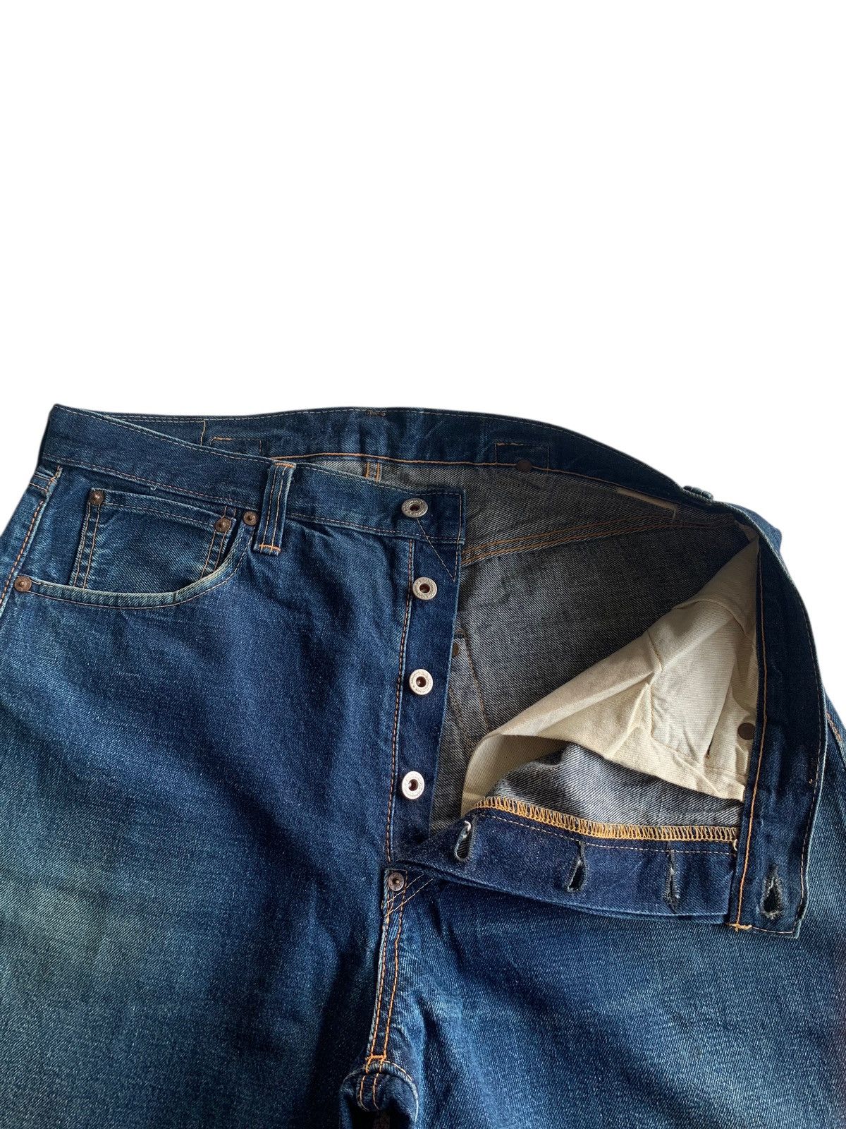 Sugar Cane VINTAGE SUGAR CANE SELVEDGE BUCKLE BACK BAGGY JAPANESE DENIM Size US 34 / EU 50 - 16 Thumbnail