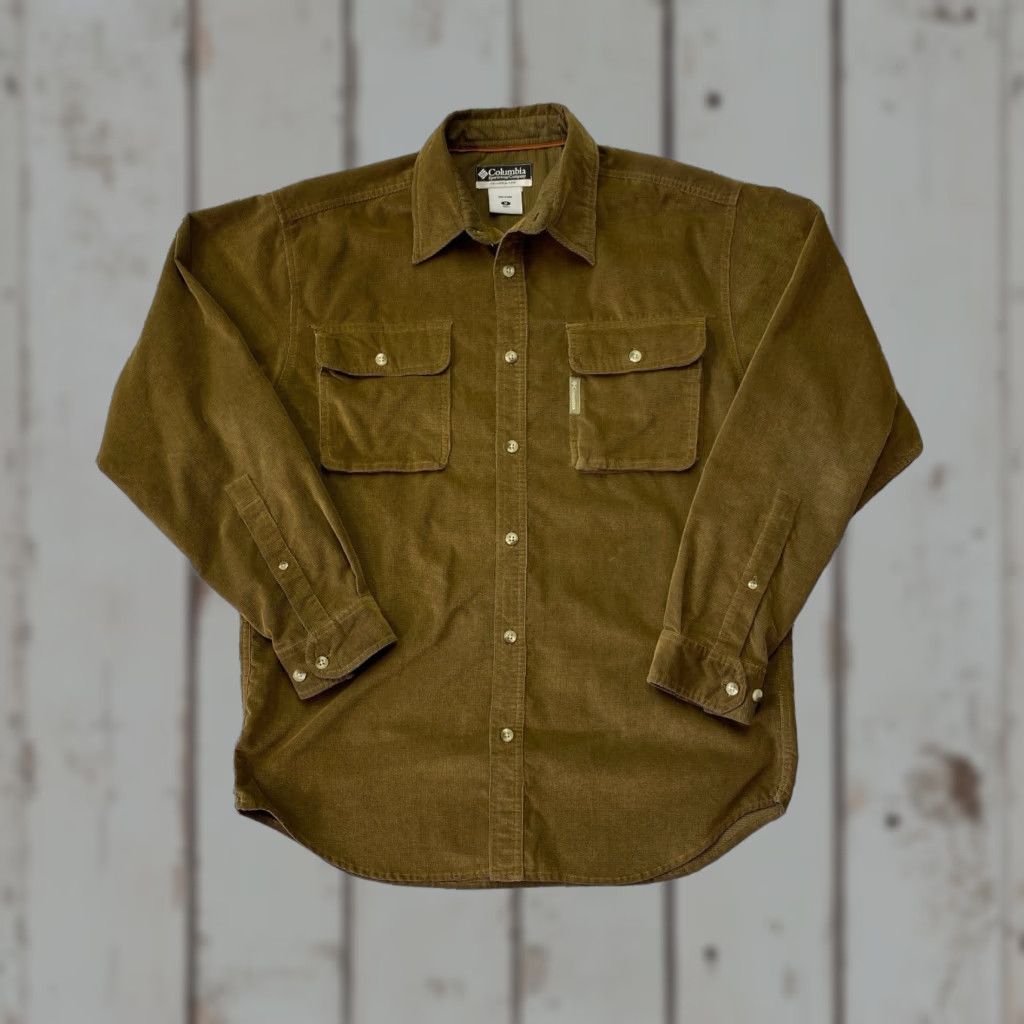 Logo 7 VINTAGE Columbia Shirt Mens Medium Brown Hiking Fishing Long Sleeve Logo Size US M / EU 48-50 / 2 - 1 Thumbnail