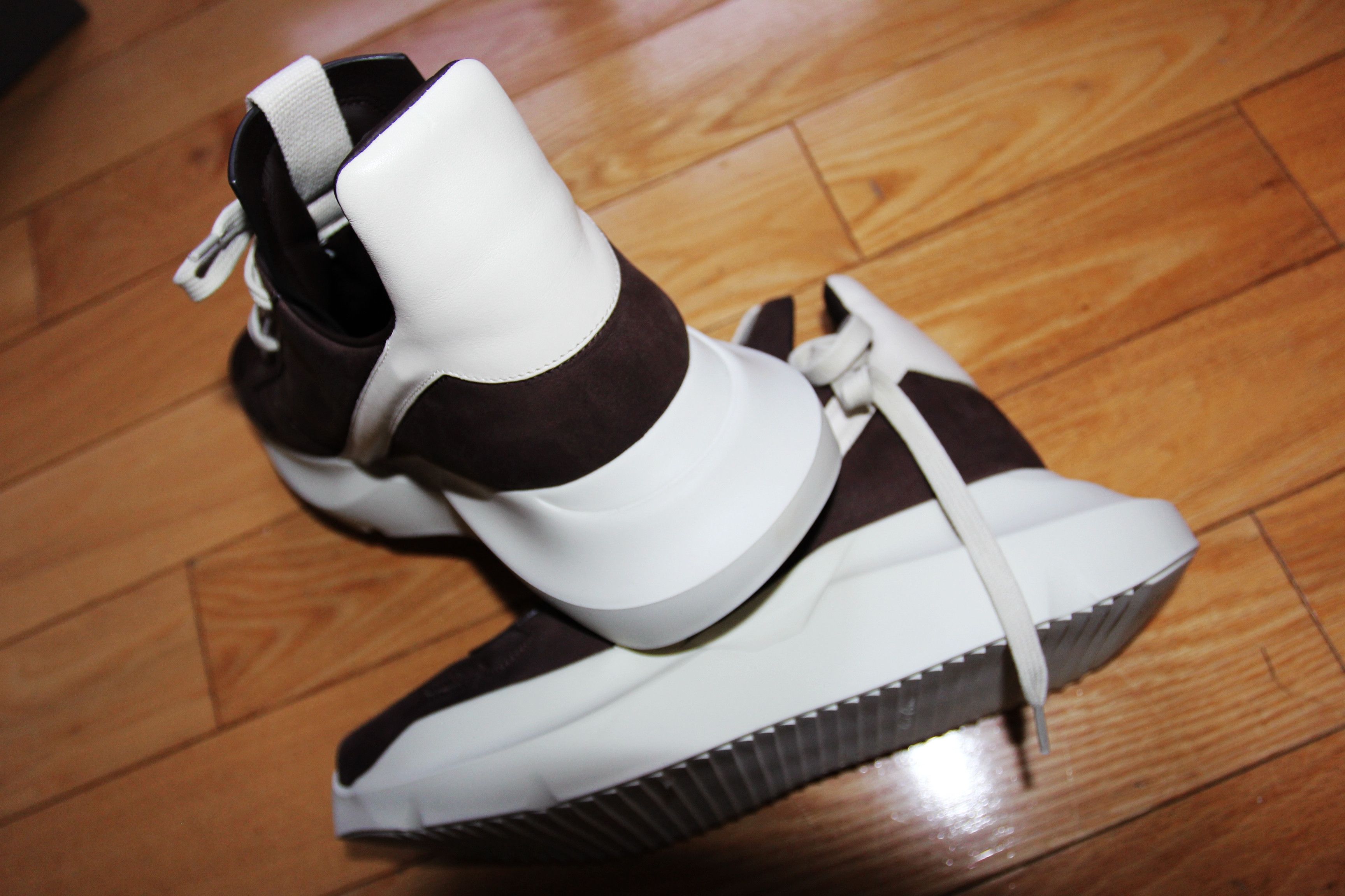 Rick Owens BNWT AW23 RICK OWENS "LUXOR" GETH RUNNER SNEAKERS 40 Size US 7 / EU 40 - 4 Thumbnail