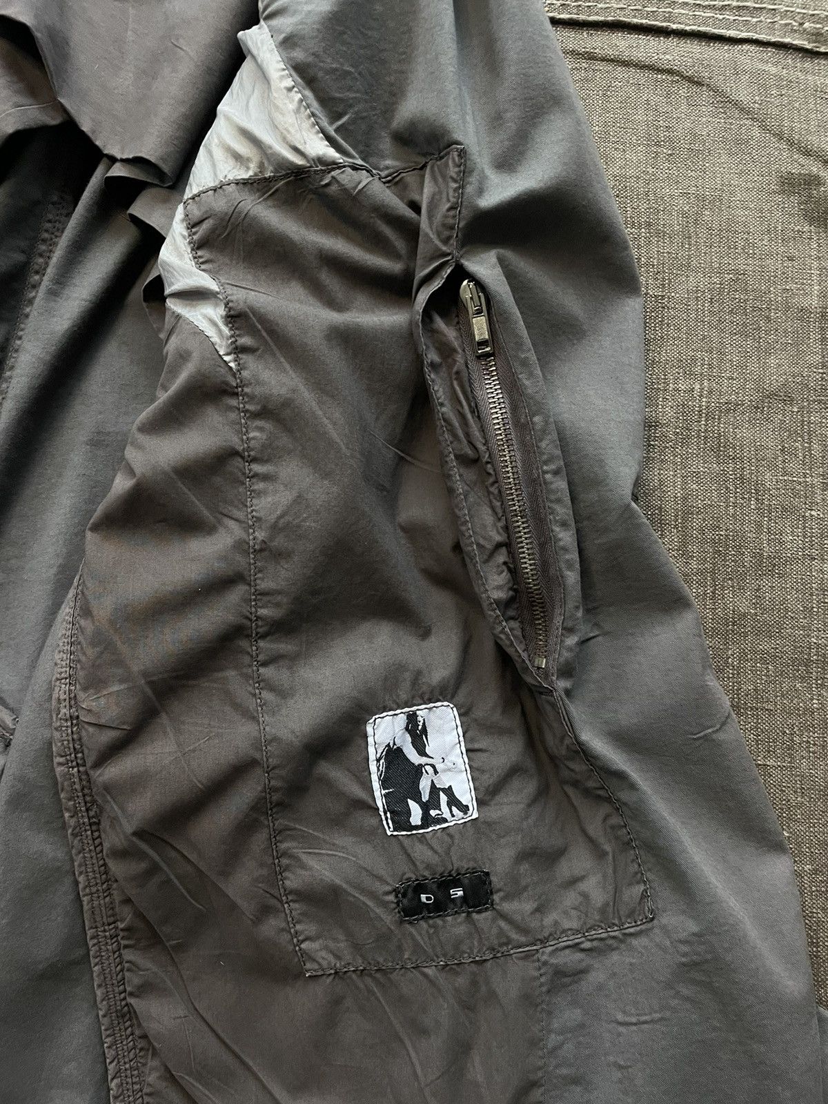 Rick Owens × Rick Owens Drkshdw Single button cotton blazer Size 46R - 11 Thumbnail