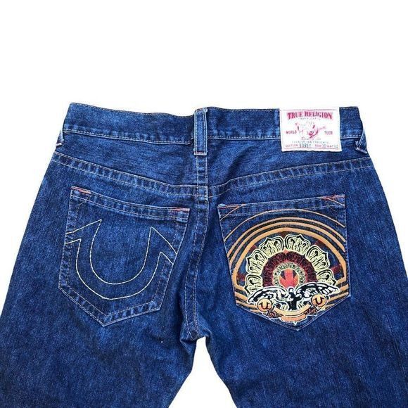 True Religion True Religion Embroidered Jeans Shorts Size 38 BOBBY Blue Size US 38 / EU 54 - 3 Thumbnail