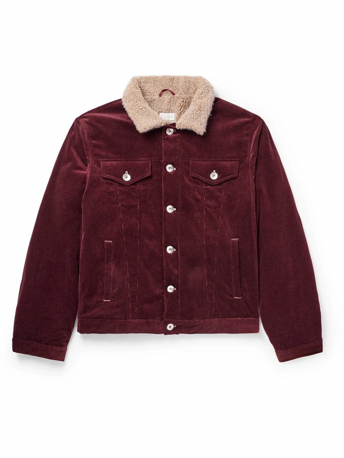 Brunello Cucinelli o1w1db10125 Padded Jacket in Burgundy Size US S / EU 44-46 / 1 - 1 Thumbnail