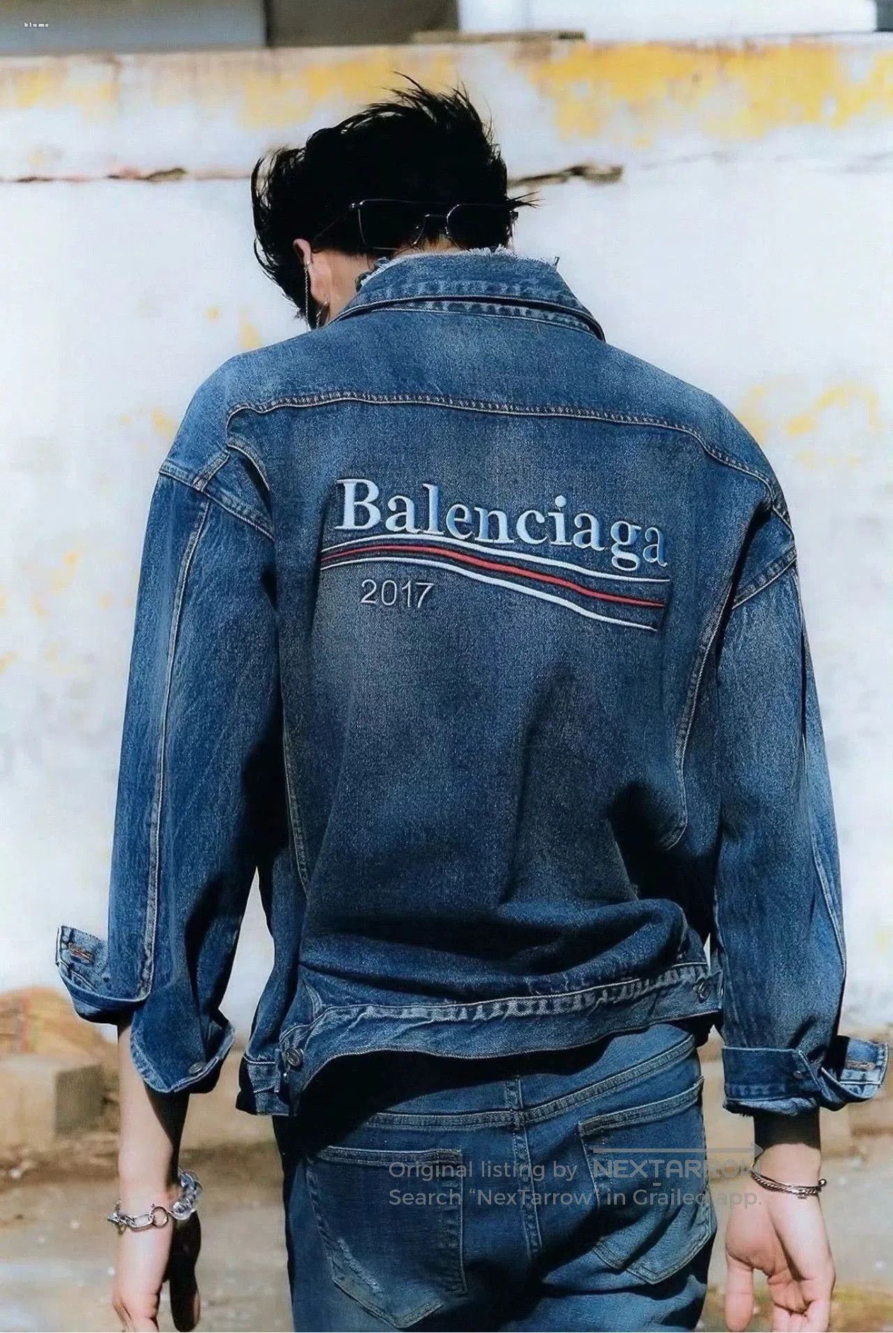Other Balenciaga Denim Jacket with Coke Wave Logo. Size US L / EU 52-54 / 3 - 8 Thumbnail