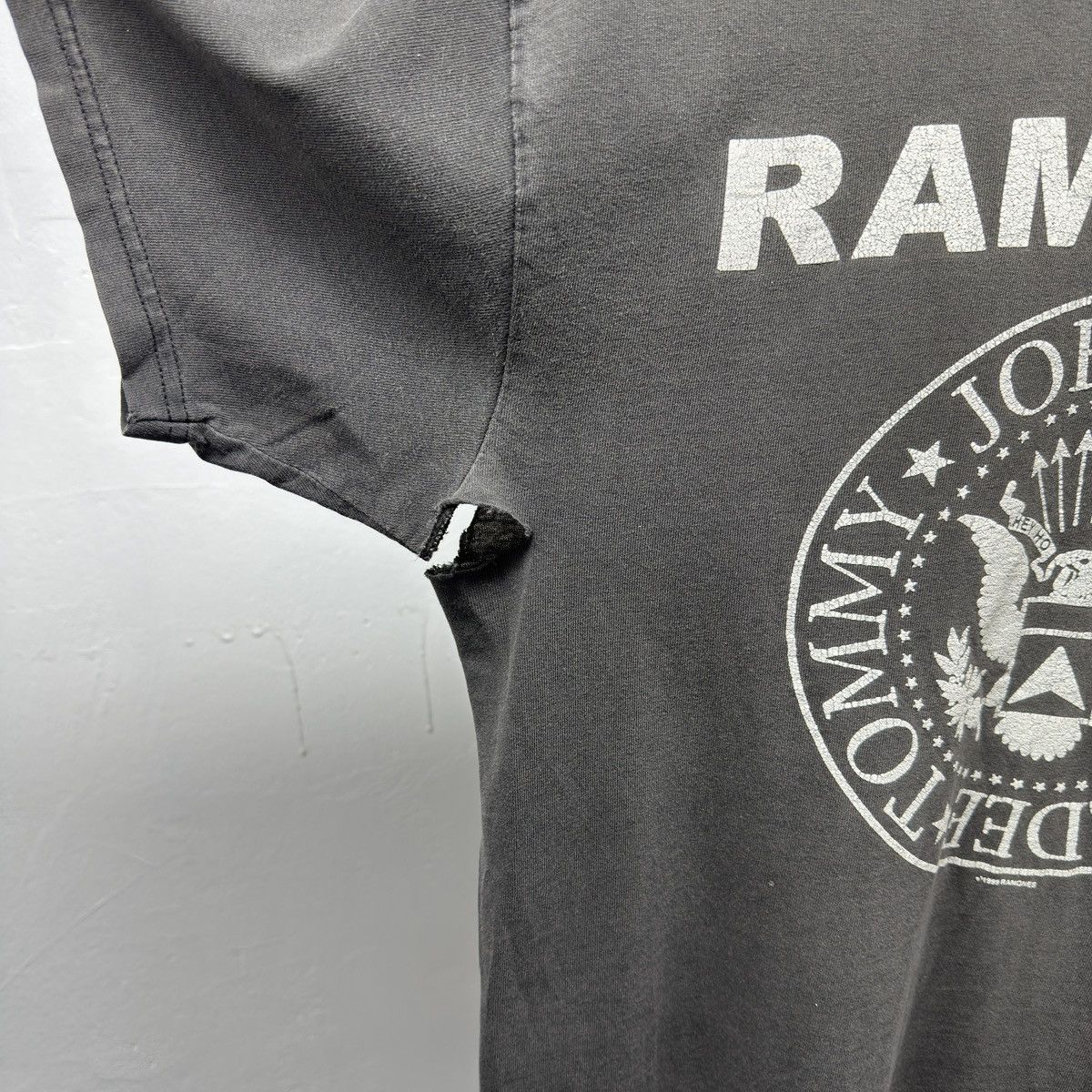 Band Tees 90s Ramones Thrashed Faded Distressed Band Shirt ERD Grunge Size US M / EU 48-50 / 2 - 5 Thumbnail