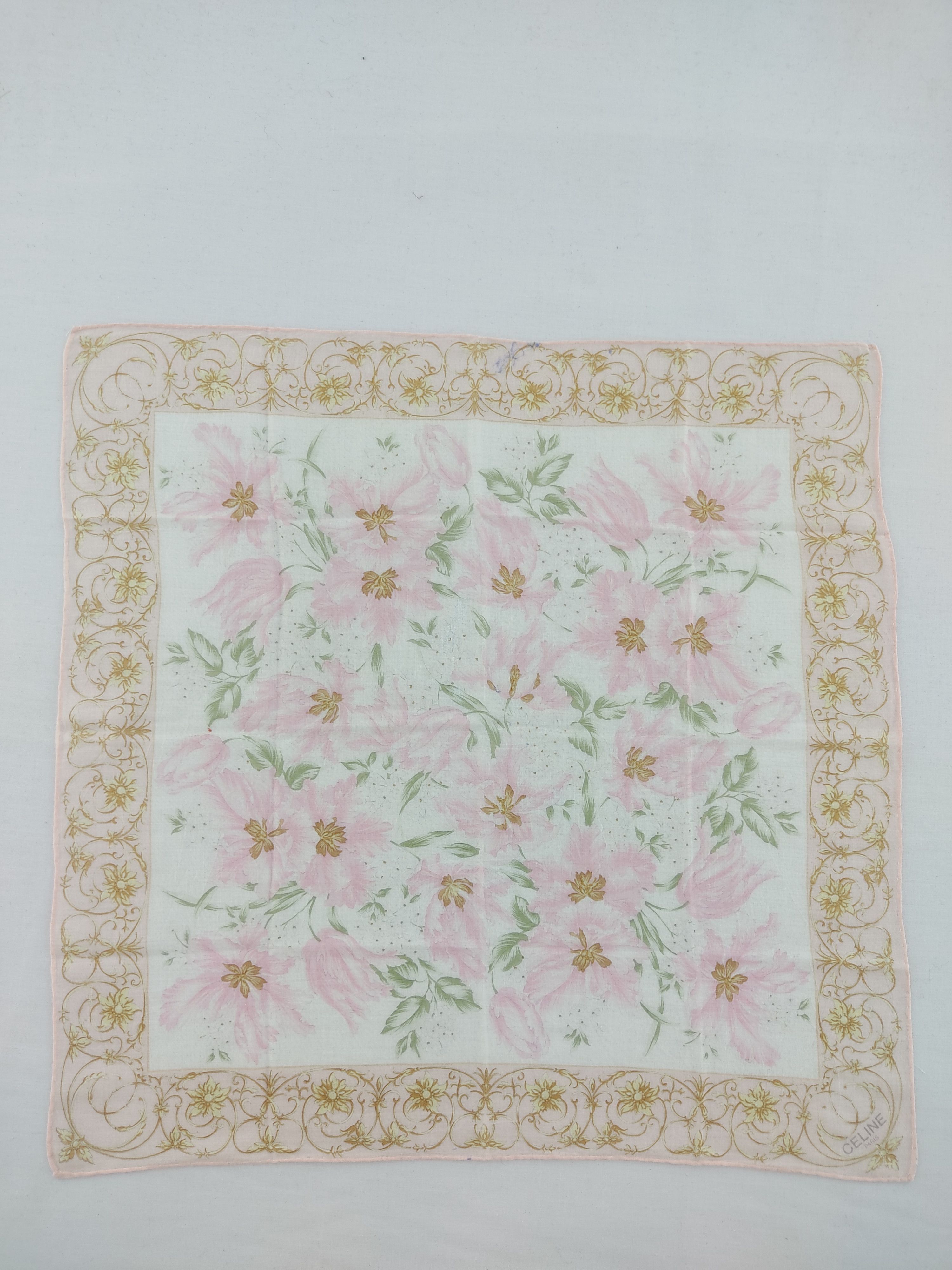 Celine × Vintage Vintage Celine Handkerchief / Neckwear / Bandana Size ONE SIZE - 3 Thumbnail