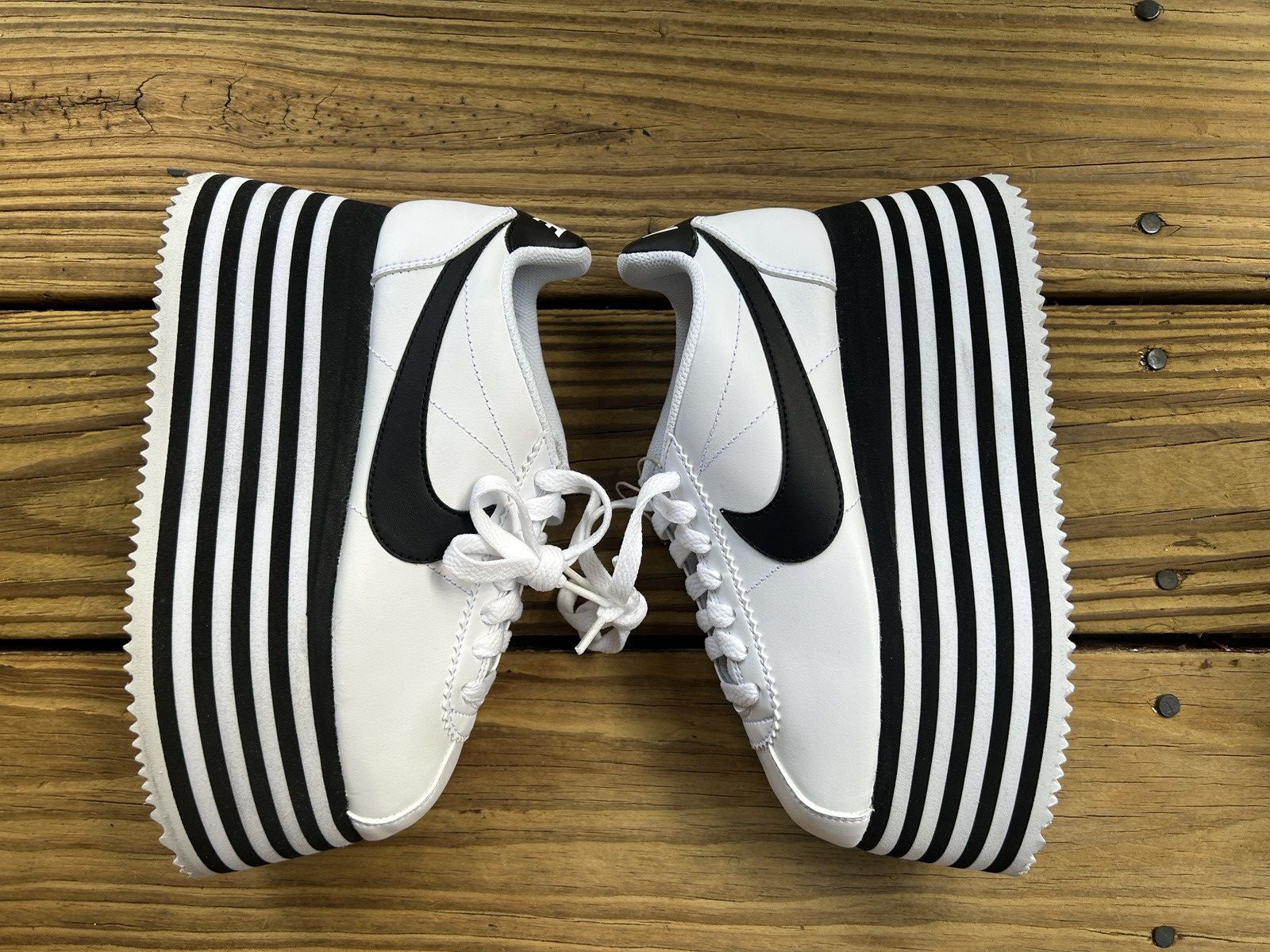 Comme des Garcons × Nike Nike x comme des garcons platform cortez sneaker runway Size US 5 / IT 35 - 1 Thumbnail