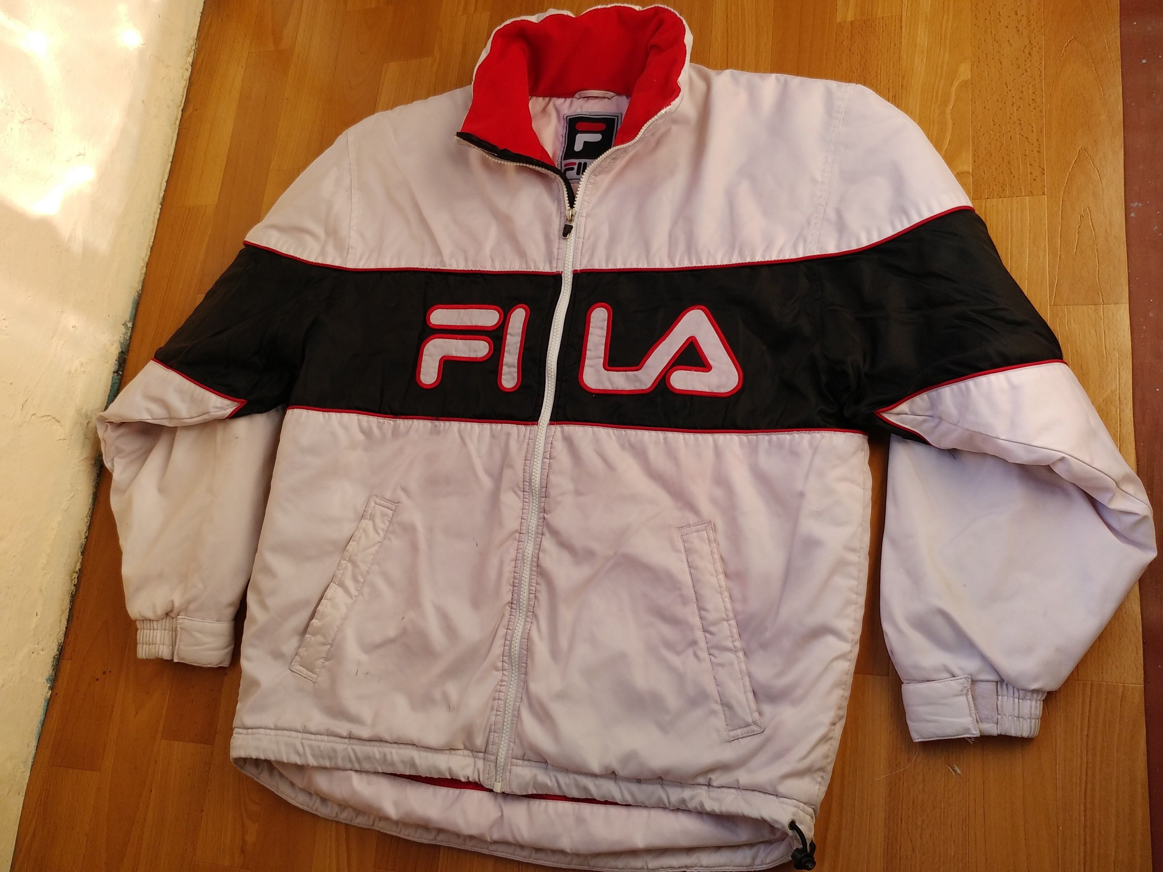 Fila FILA jacket, white, vintage bomber, 90s hip hop, 1990s L Size US L / EU 52-54 / 3 - 5 Thumbnail