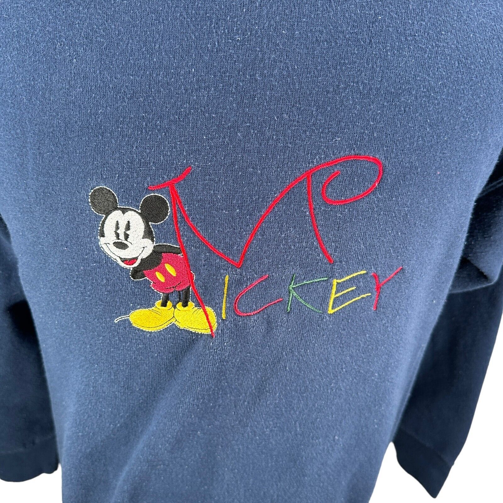 Disney Vintage Disney Sweatshirt Medium Blue Mickey Mouse USA 90s Size US M / EU 48-50 / 2 - 5 Thumbnail