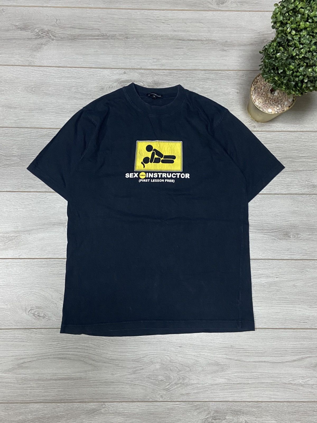 Vintage Sex instructor First Lesson free vintage t-shirt Size US M / EU 48-50 / 2 - 1 Thumbnail