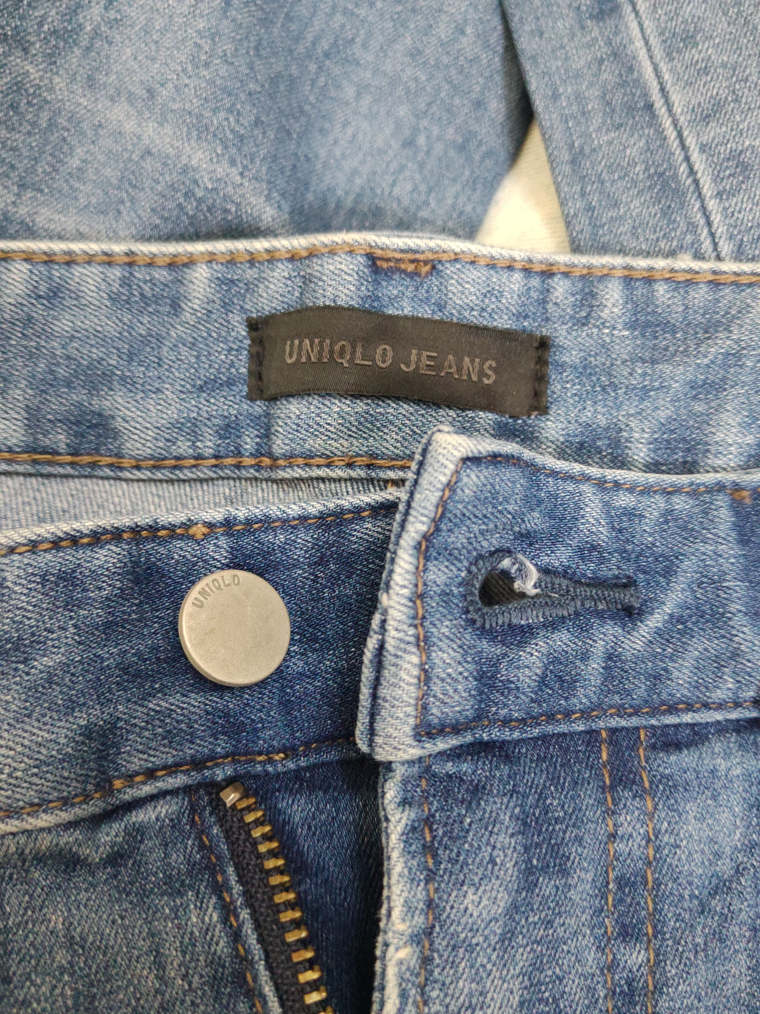 Japanese Brand Uniqlo japan Blue Distressed Ripped denim Jeans #W1699 Size US 32 / EU 48 - 16 Thumbnail