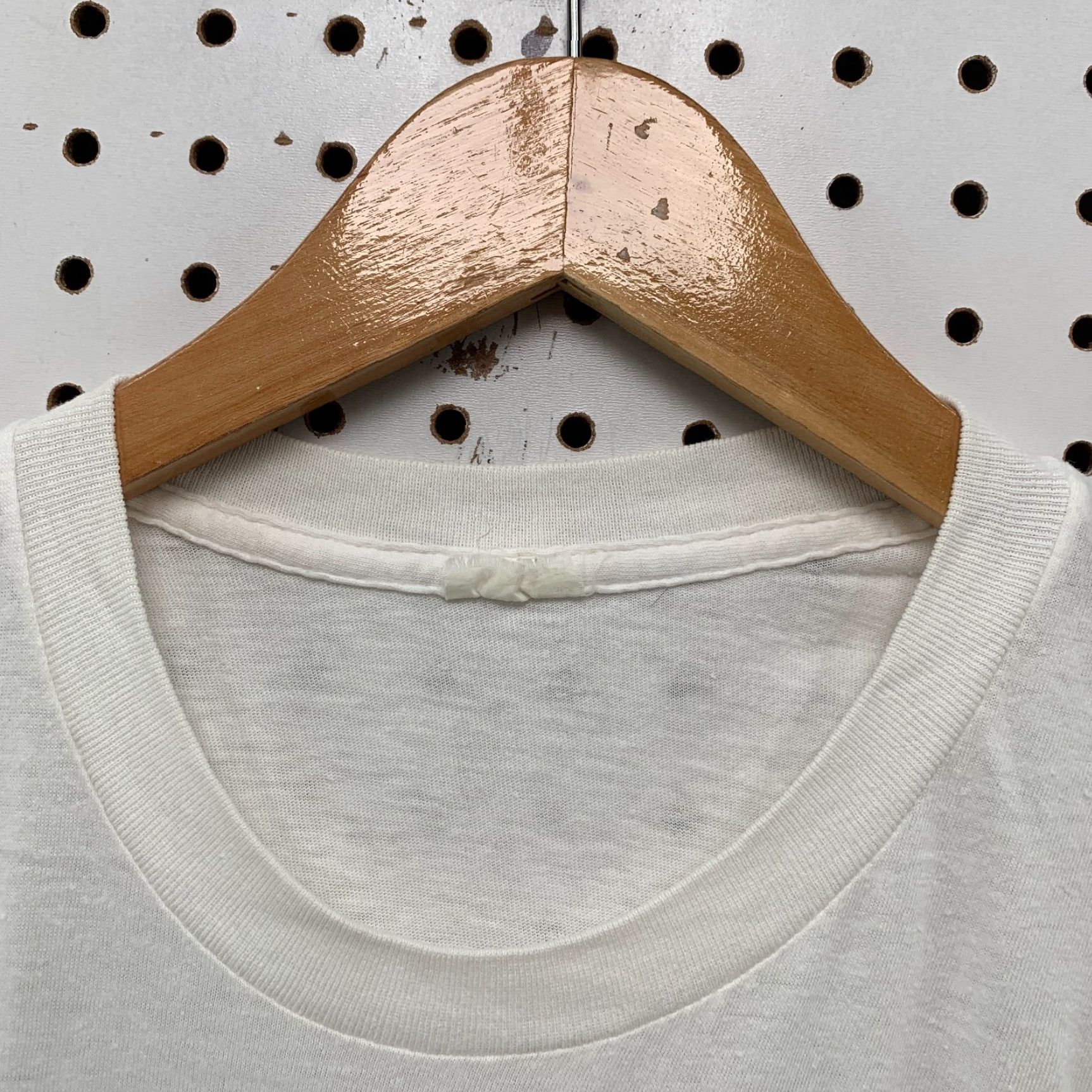 Jockey VINTAGE Jockey White T-Shirt Mens Medium Single Stitch Crew Neck 80s 90s USA Size US M / EU 48-50 / 2 - 6 Thumbnail