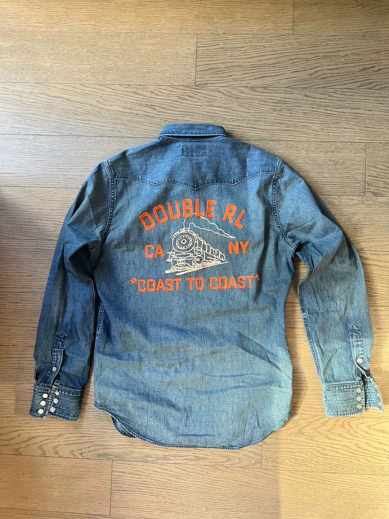 RRL Ralph Lauren RRL New York 30th Anniversary Denim Shirt - dmc Size US S / EU 44-46 / 1 - 1 Thumbnail