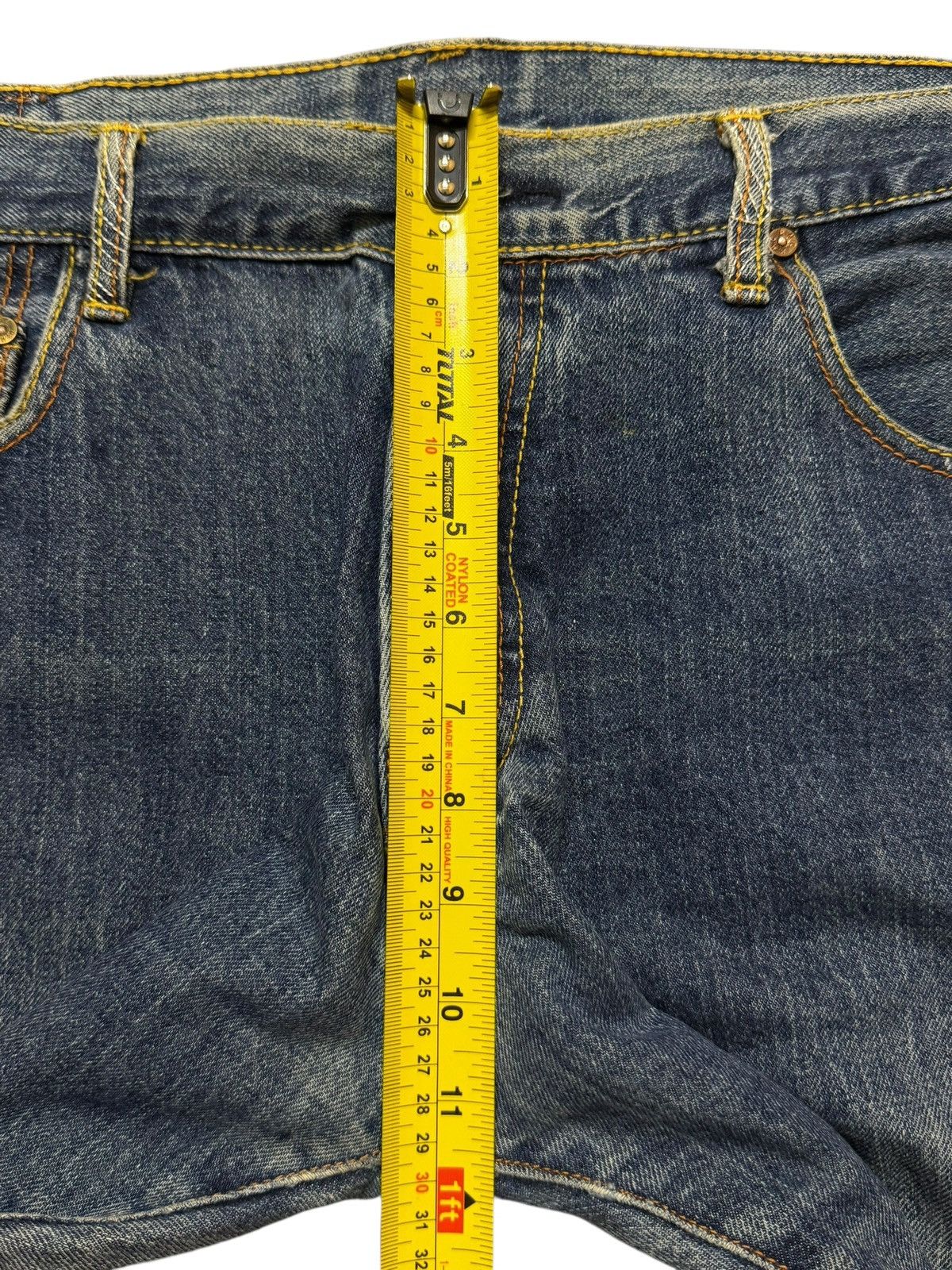 RMC Jeans Vintage 90s Japan Rmc Embroidered Blue Faded Wash Wide Leg Size US 36 / EU 52 - 11 Thumbnail