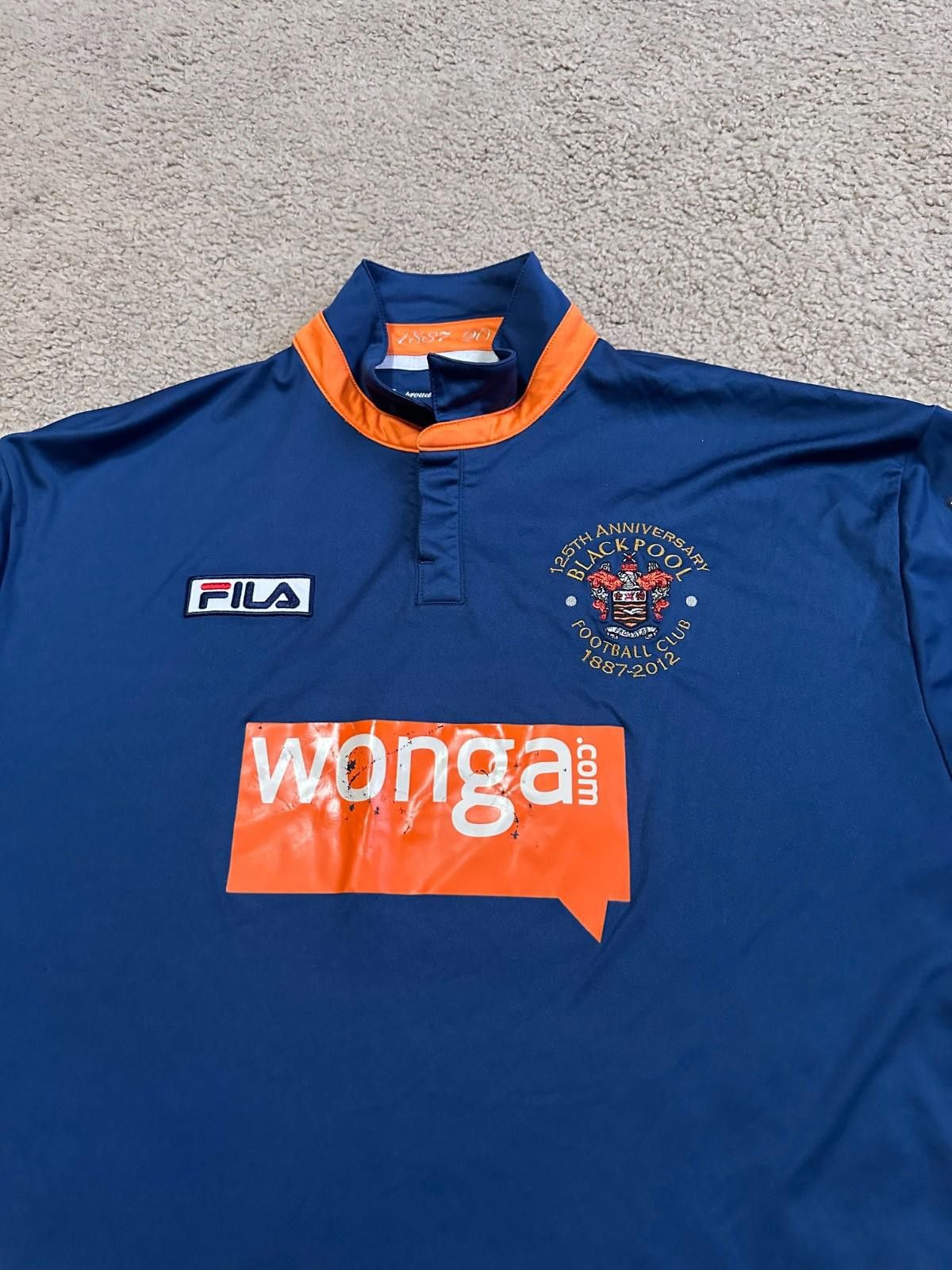 Fila BLACKPOOL 2012/2013 THIRD FOOTBALL SHIRT JERSEY FILA Size ONE SIZE - 4 Thumbnail