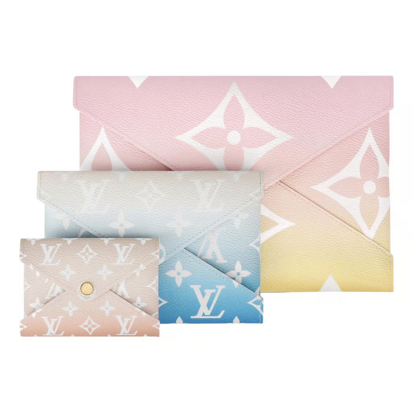 Louis Vuitton Louis Vuitton Giant Logo Monogram 3 PC Clutch Bag Size ONE SIZE - 1 Thumbnail