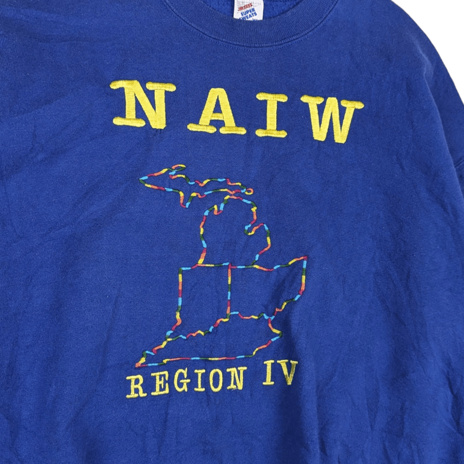 Jerzees Vintage 90's JERZEES NAIW Region IV Jumper Sweatshirt Size US XL / EU 56 / 4 - 5 Thumbnail